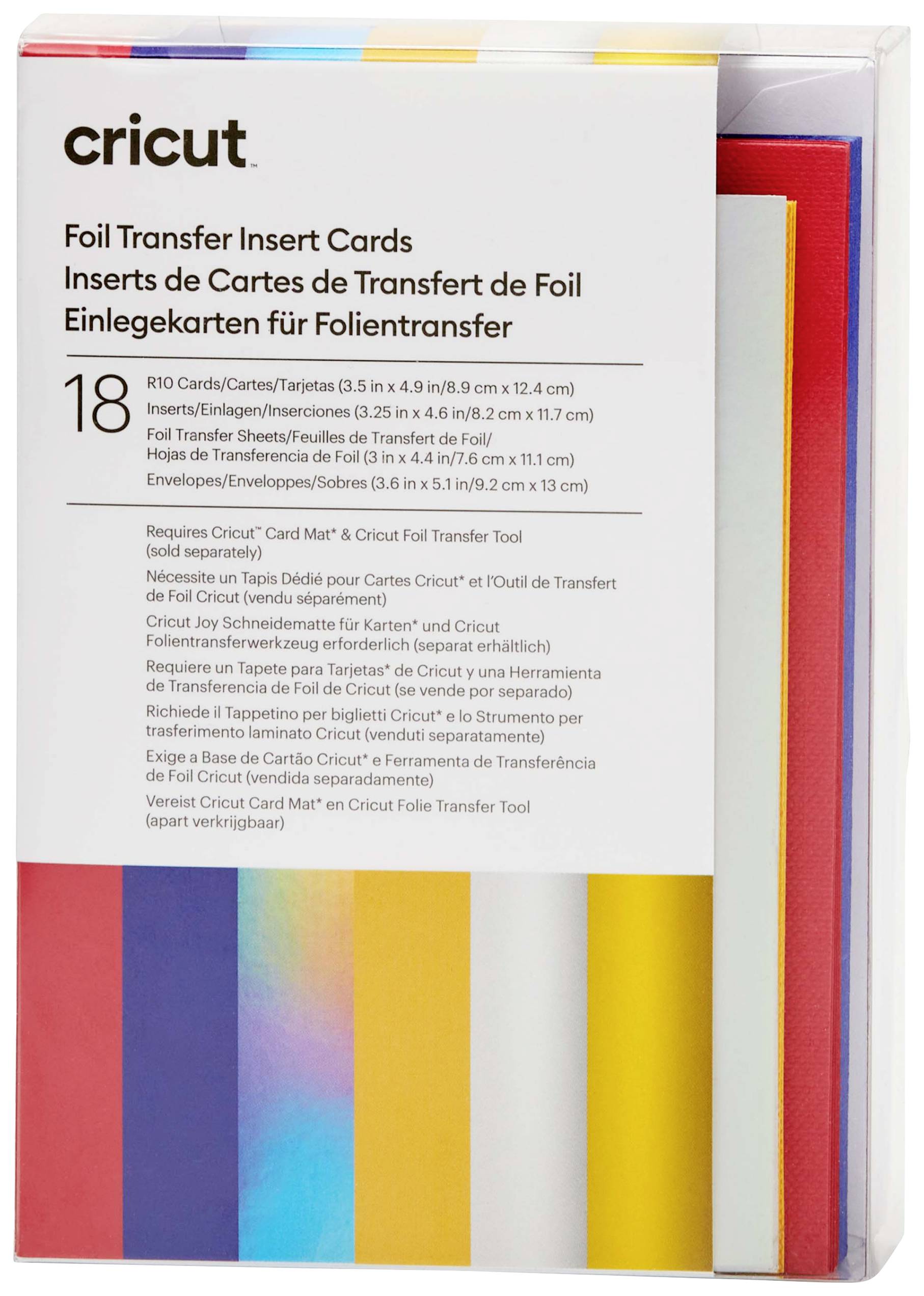 Cricut Insert Cards FOIL Celebration R10 Kartenset Rot, Blau