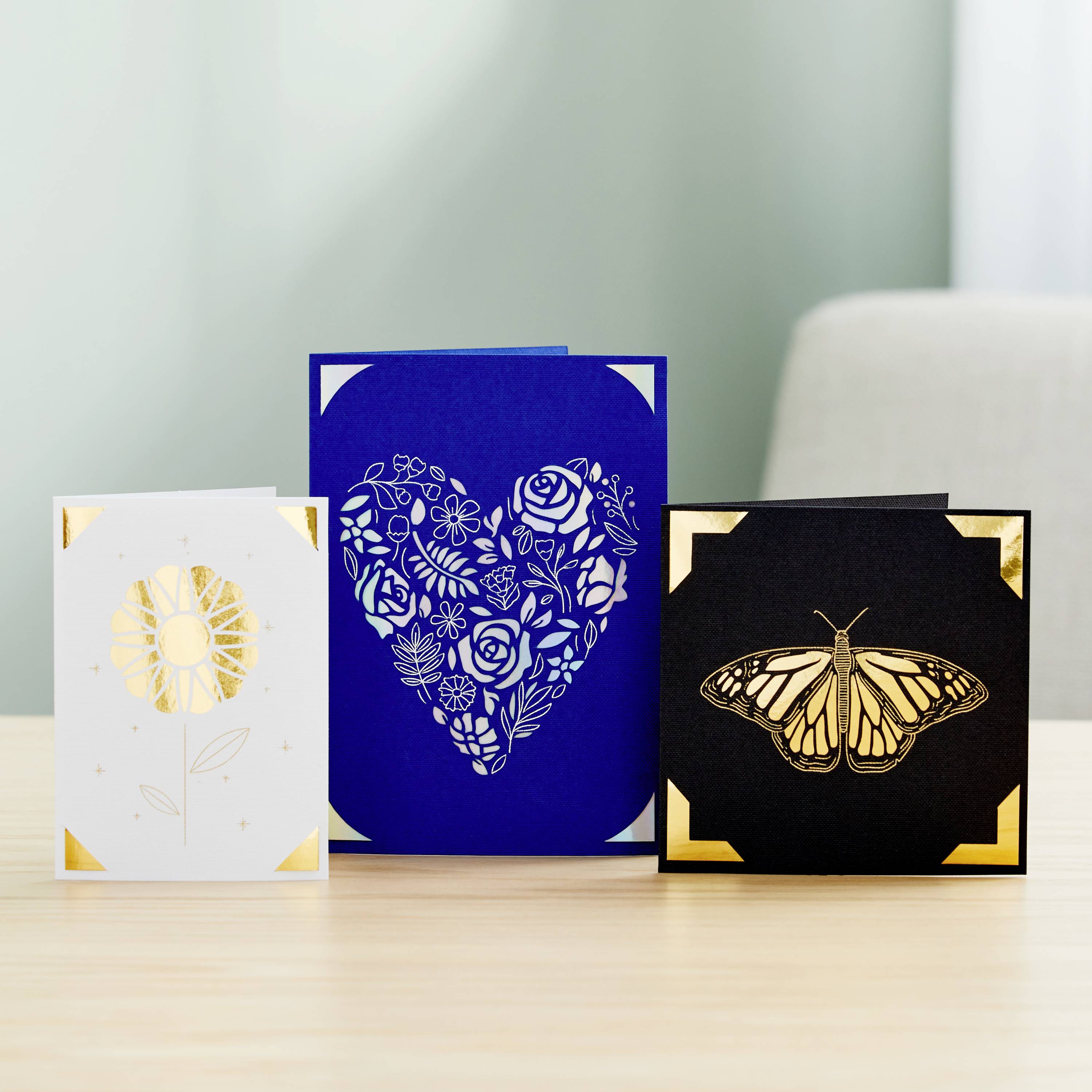 Cricut Insert Cards FOIL Celebration R40 Kartenset Rot, Blau