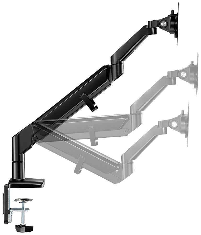 Neomounts DS70-810BL1 1fach Monitor-Tischhalterung 43,2cm (17") - 81,3cm (32") Schwarz Neigbar+Schwenkbar, Höhenverstellbar