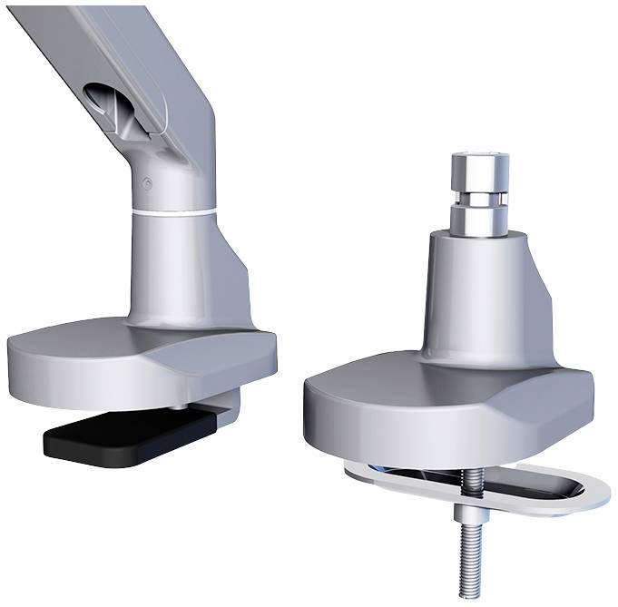 Neomounts FPMA-D750SILVER2 Monitor-Tischhalterung 1 Display(s) 25,4 cm (10") - 81,3 cm (32") Silber Neigbar, Schwenkbar, Höhenverstellbar, Rotierbar
