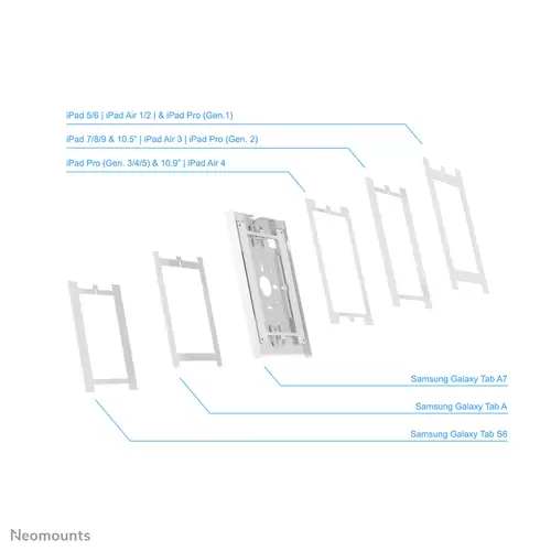 Neomounts WL15-650WH1 Tablet-Ständer Universal 22,9 cm (9") - 27,9 cm (11") Neomounts WL15-650WH1 Tablet-Ständer Universal 22,9 cm (9") - 27,9 cm (11")