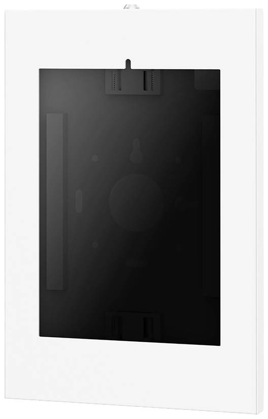 Leerer, weißer vertikaler Bilderrahmen ohne Bildinhalt, dargestellt auf einem schlichten Hintergrund.