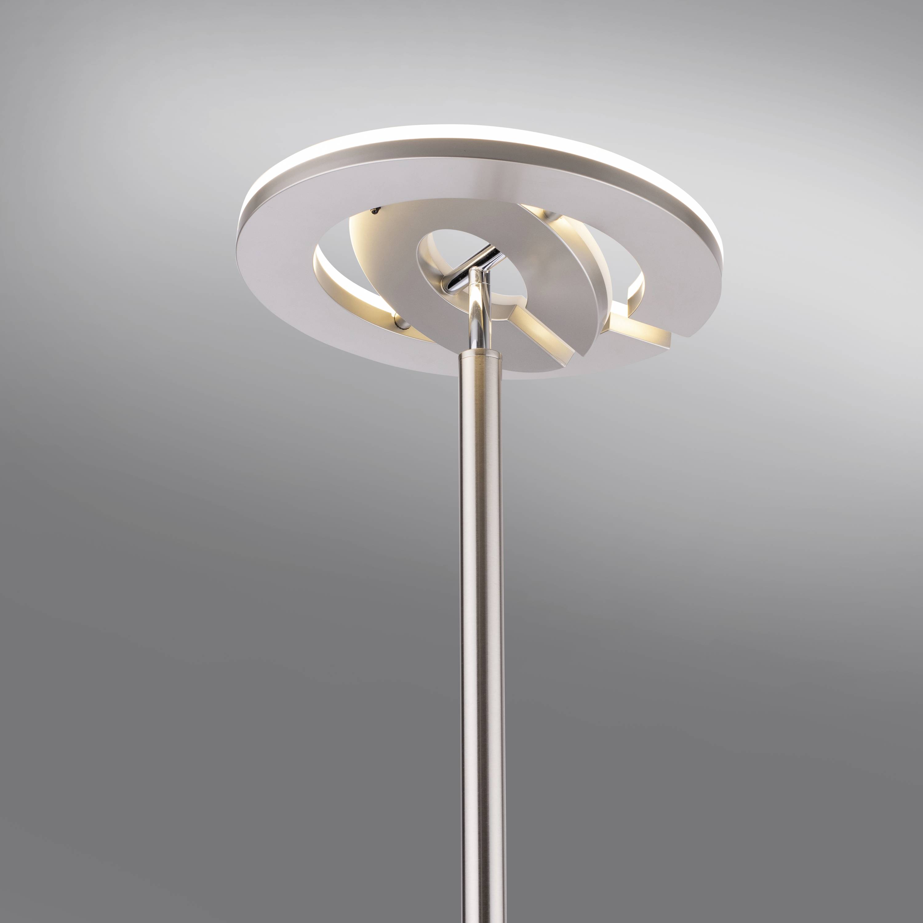 Just Light 11858-55 LED-Stehlampe mit Leseleuchte LED 28W Stahl
