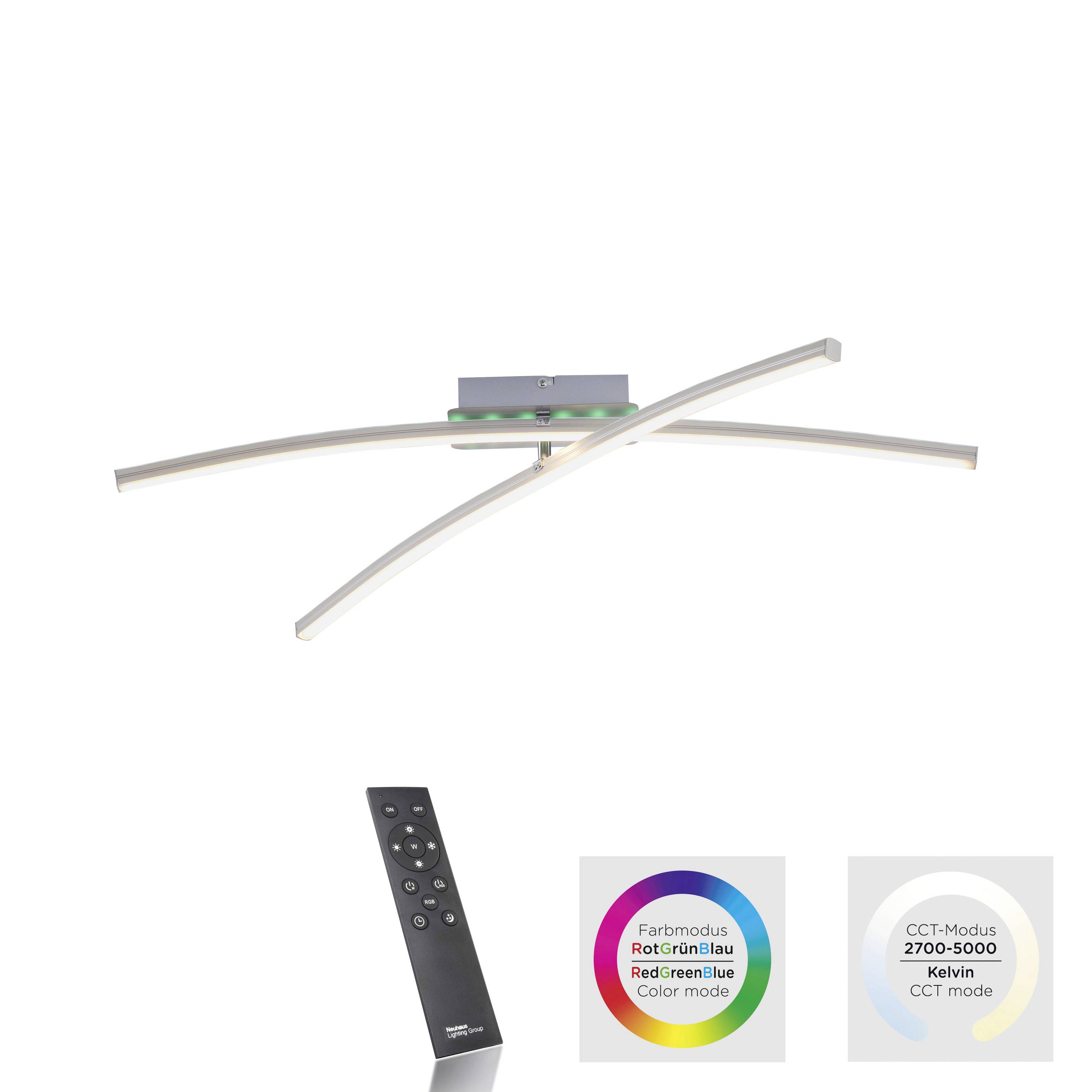 Just Light 11255-55 LED-Deckenleuchte LED 20W Stahl