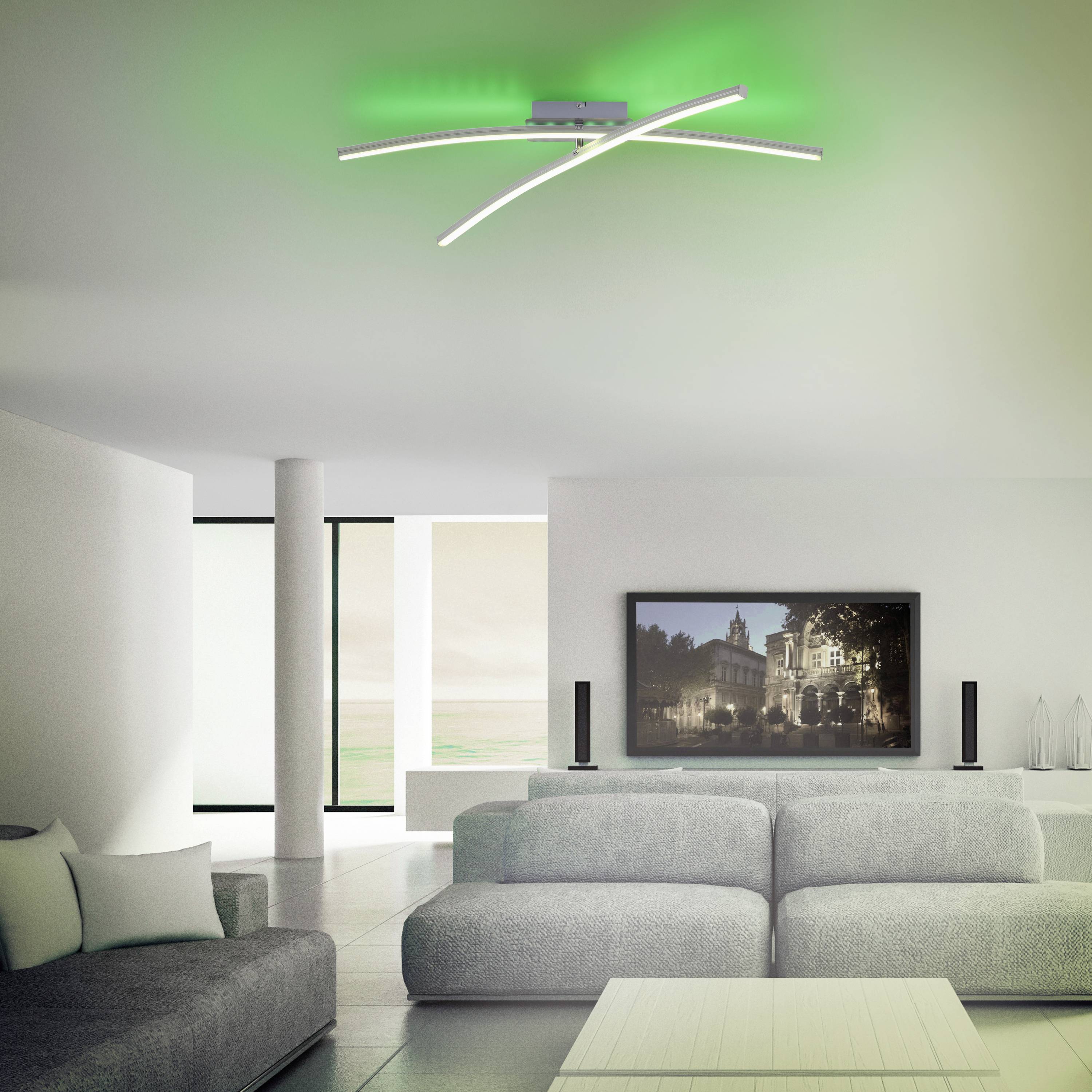 Just Light 11255-55 LED-Deckenleuchte LED 20W Stahl