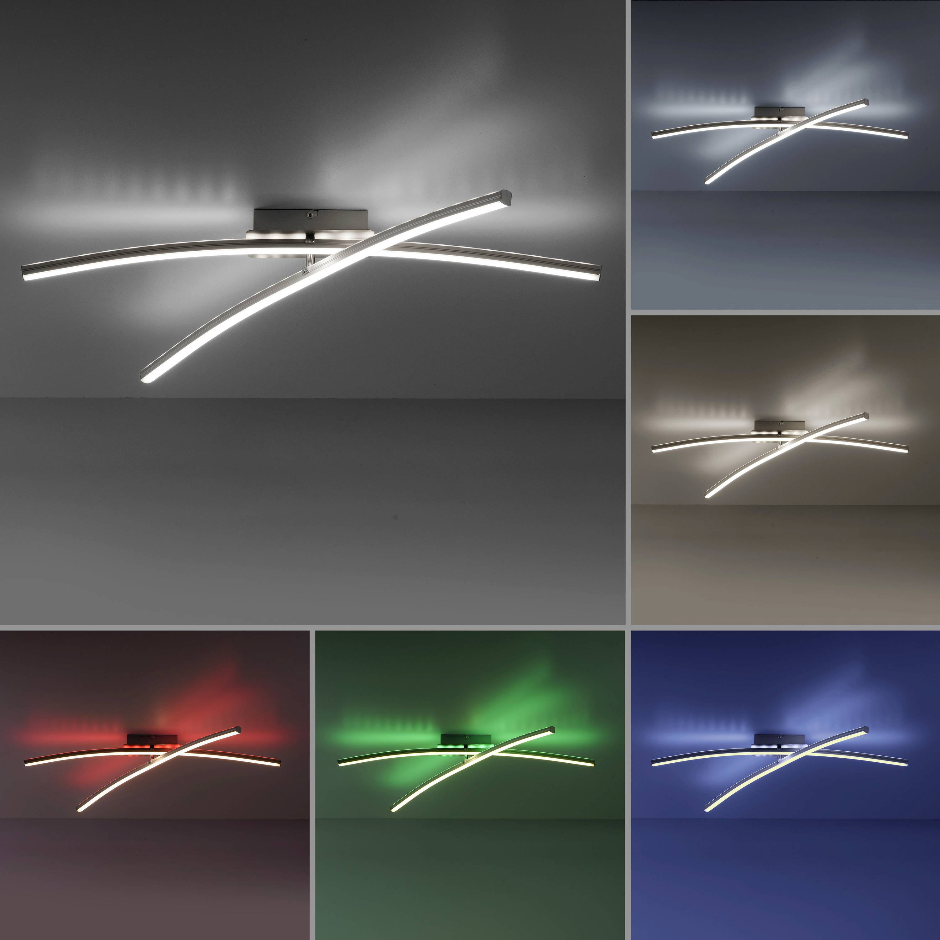 Just Light 11255-55 LED-Deckenleuchte LED 20W Stahl