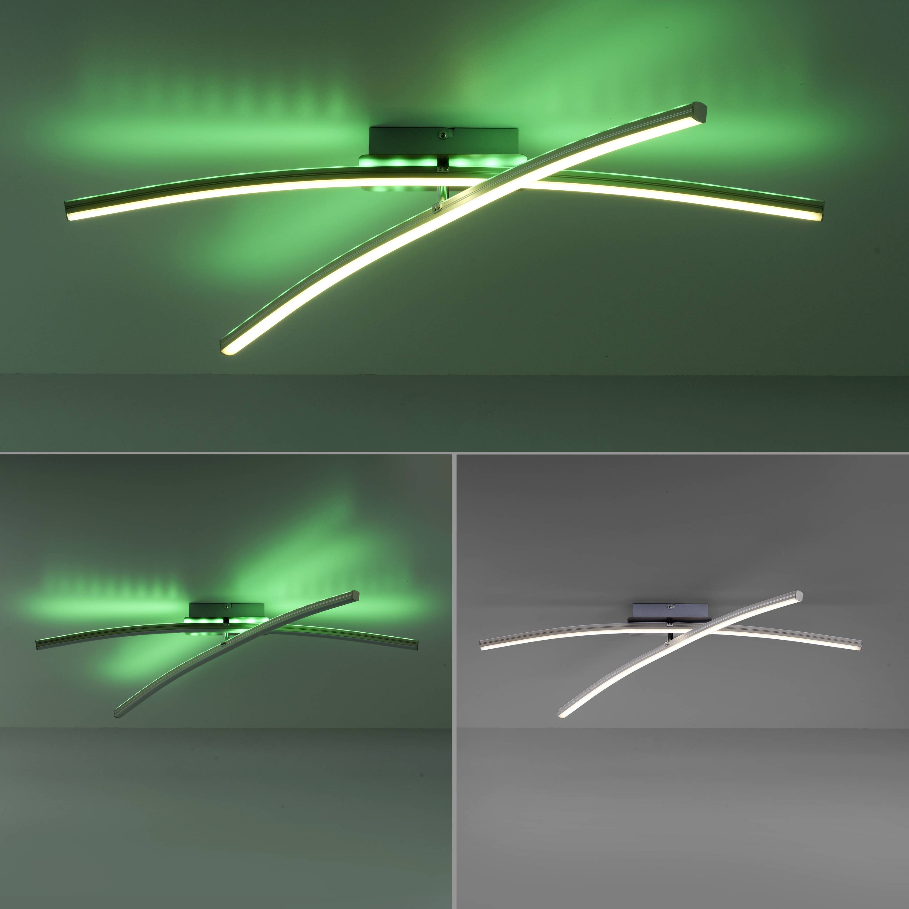 Just Light 11255-55 LED-Deckenleuchte LED 20W Stahl