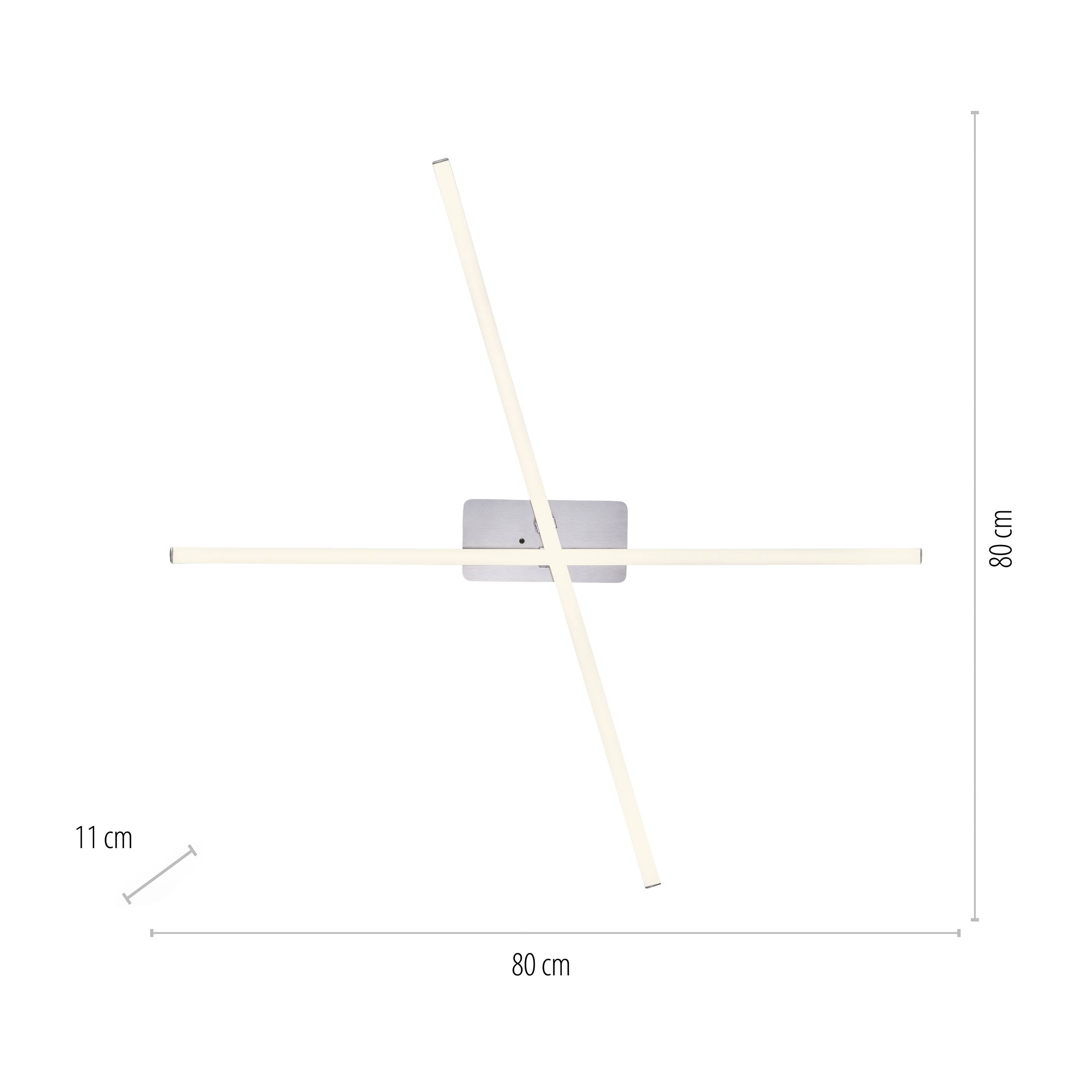 Just Light 11255-55 LED-Deckenleuchte LED 20W Stahl