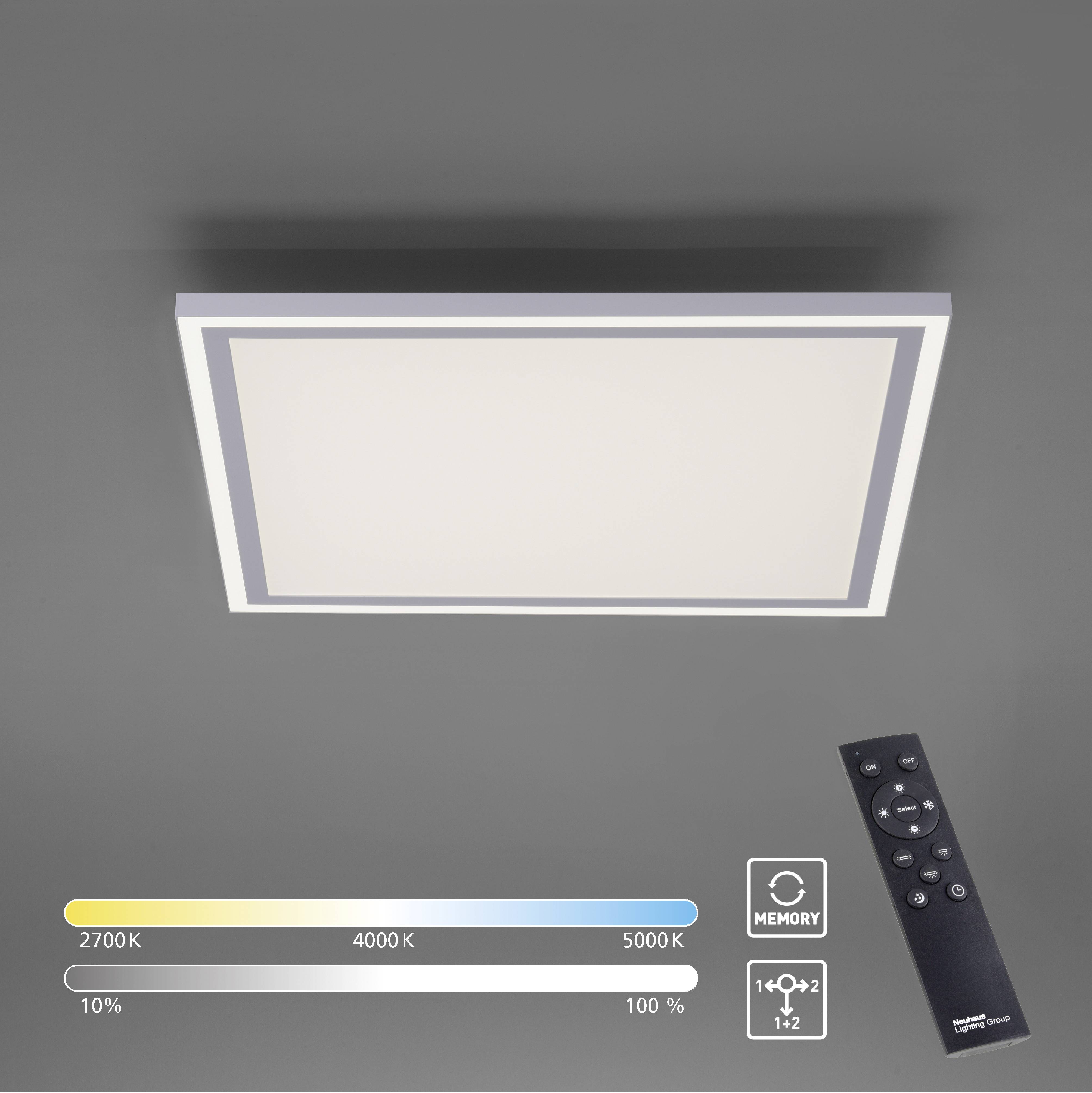 Just Light 14851-16 LED-Deckenleuchte LED 50W Weiß