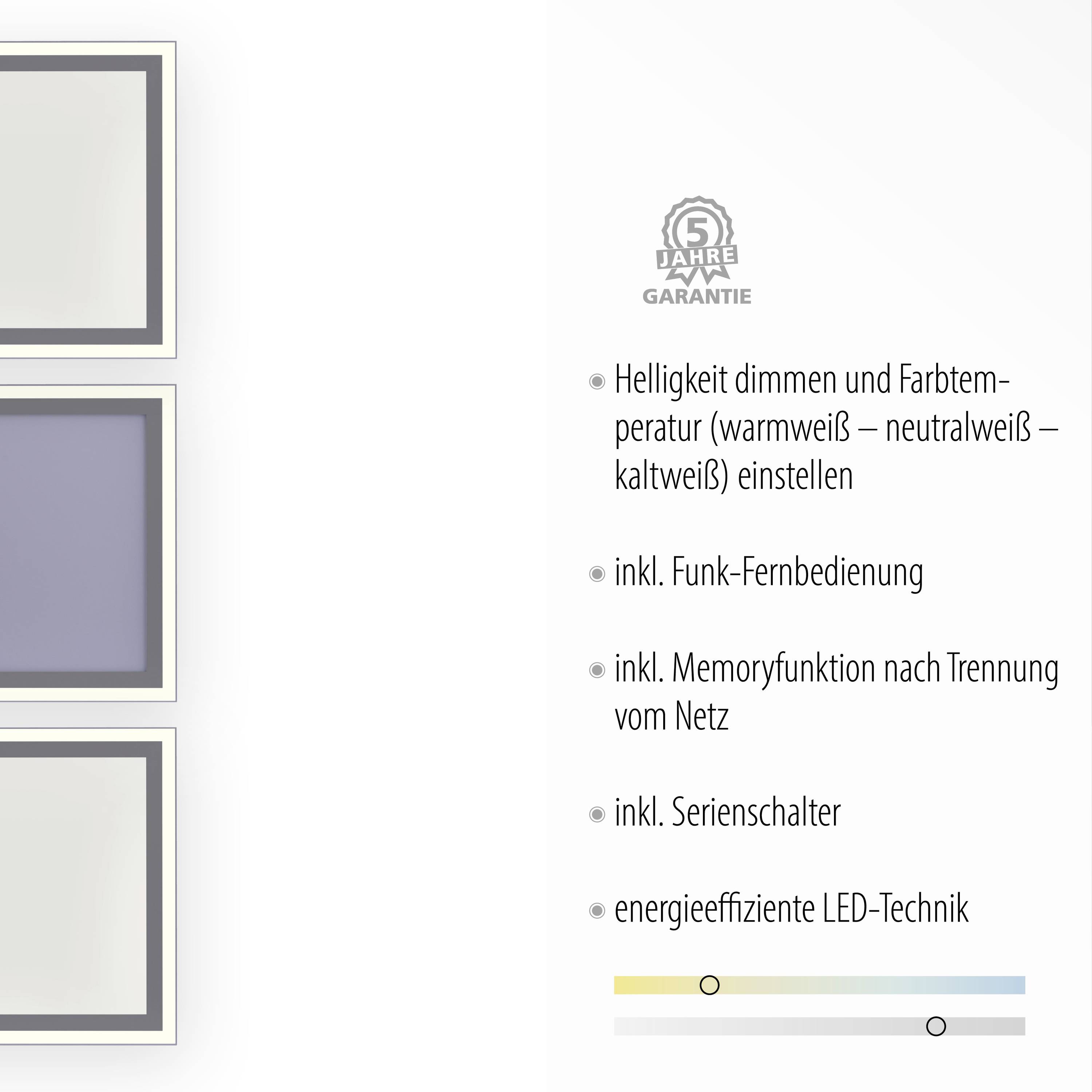 Just Light 14852-16 LED-Deckenleuchte LED 60W Weiß