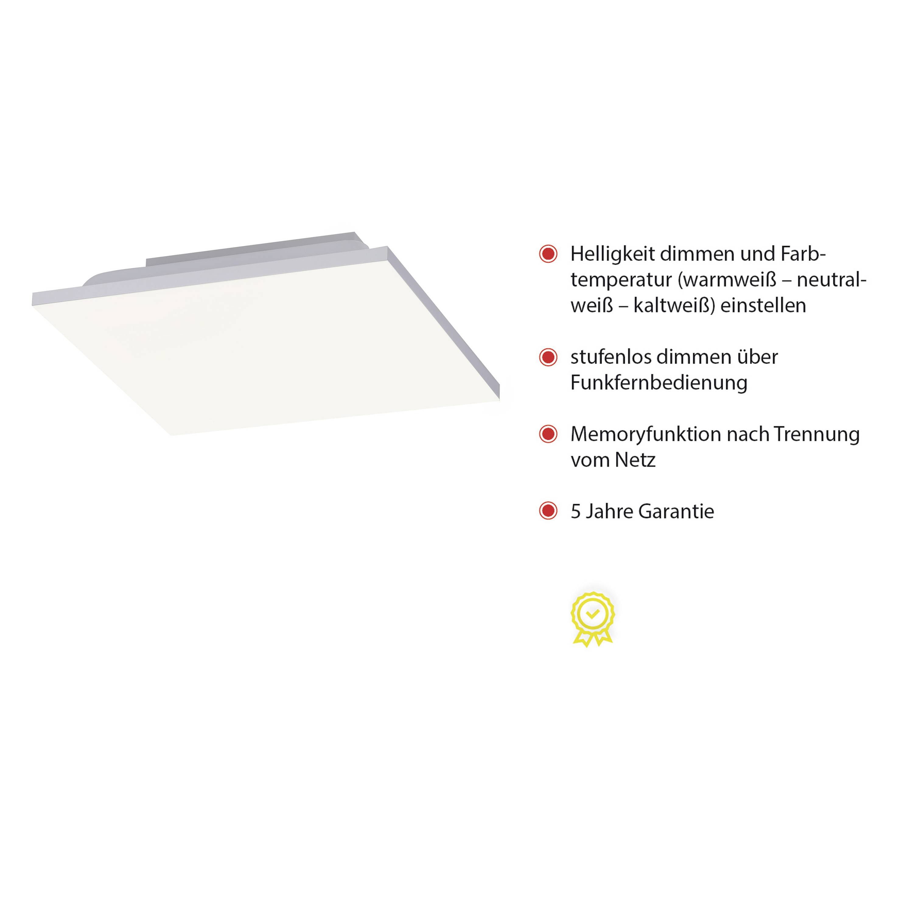 Just Light 15550-16 LED-Deckenleuchte LED Weiß