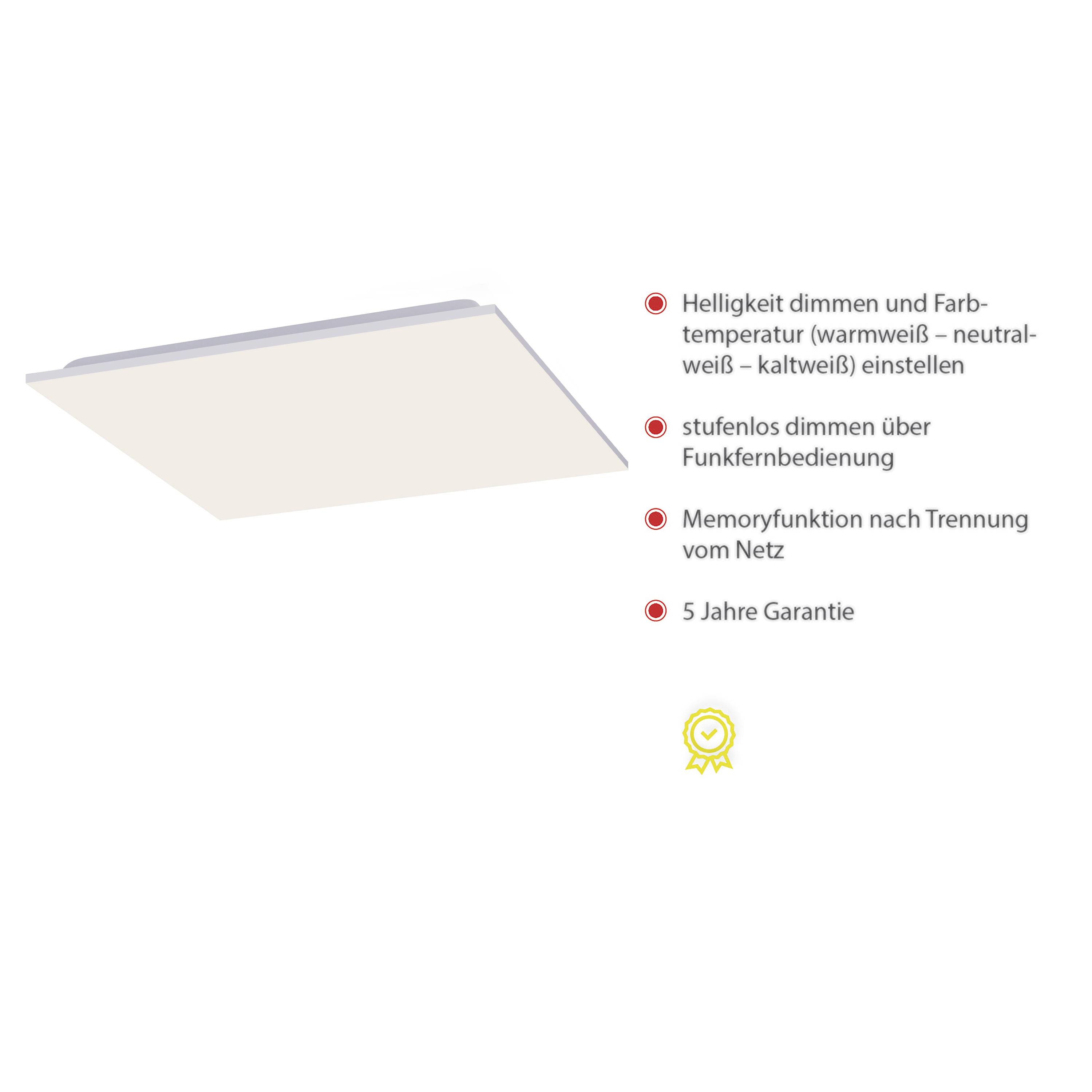 Just Light 15552-16 LED-Deckenleuchte LED 40W Weiß