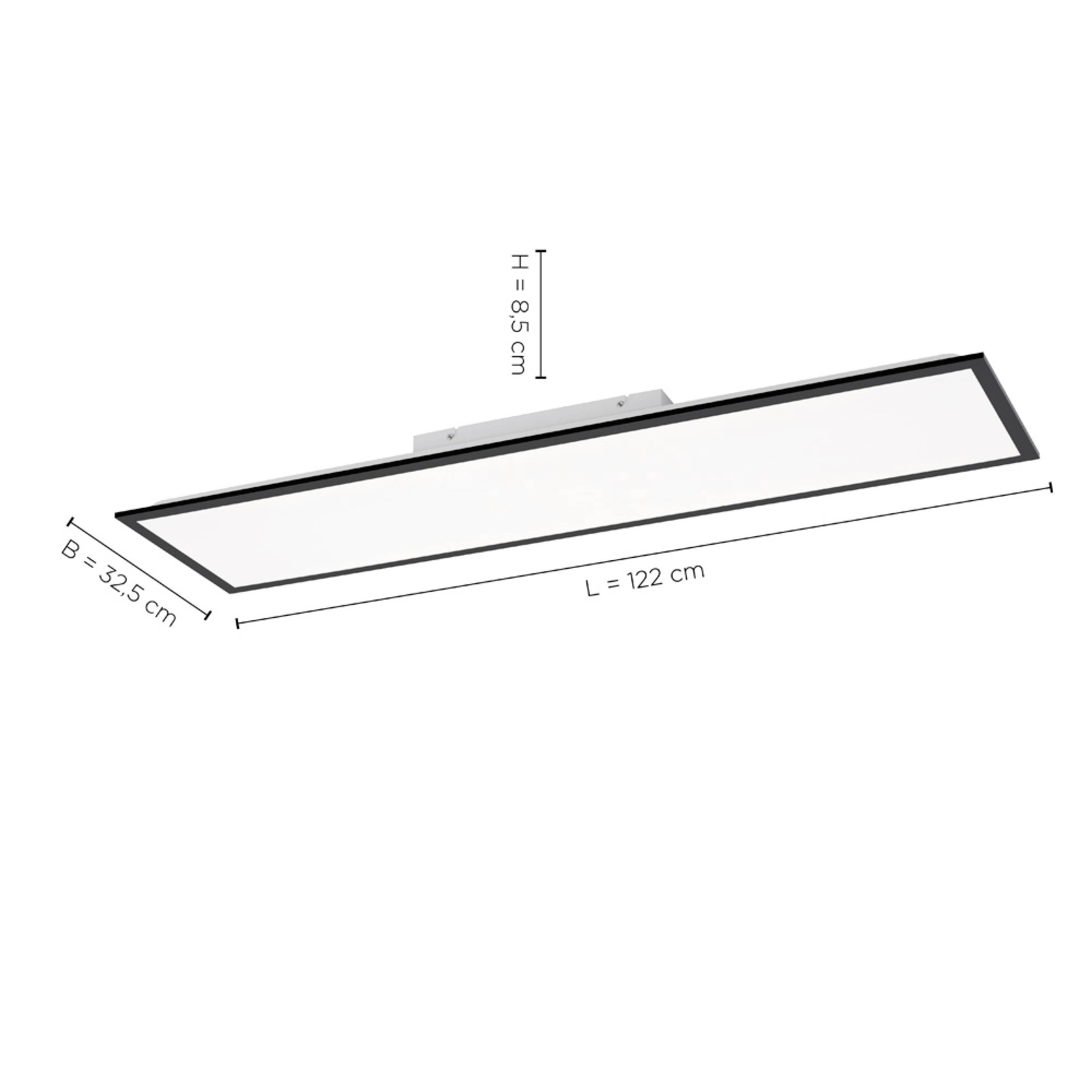 Just Light 14757-18 LED-Deckenleuchte LED 37W Schwarz