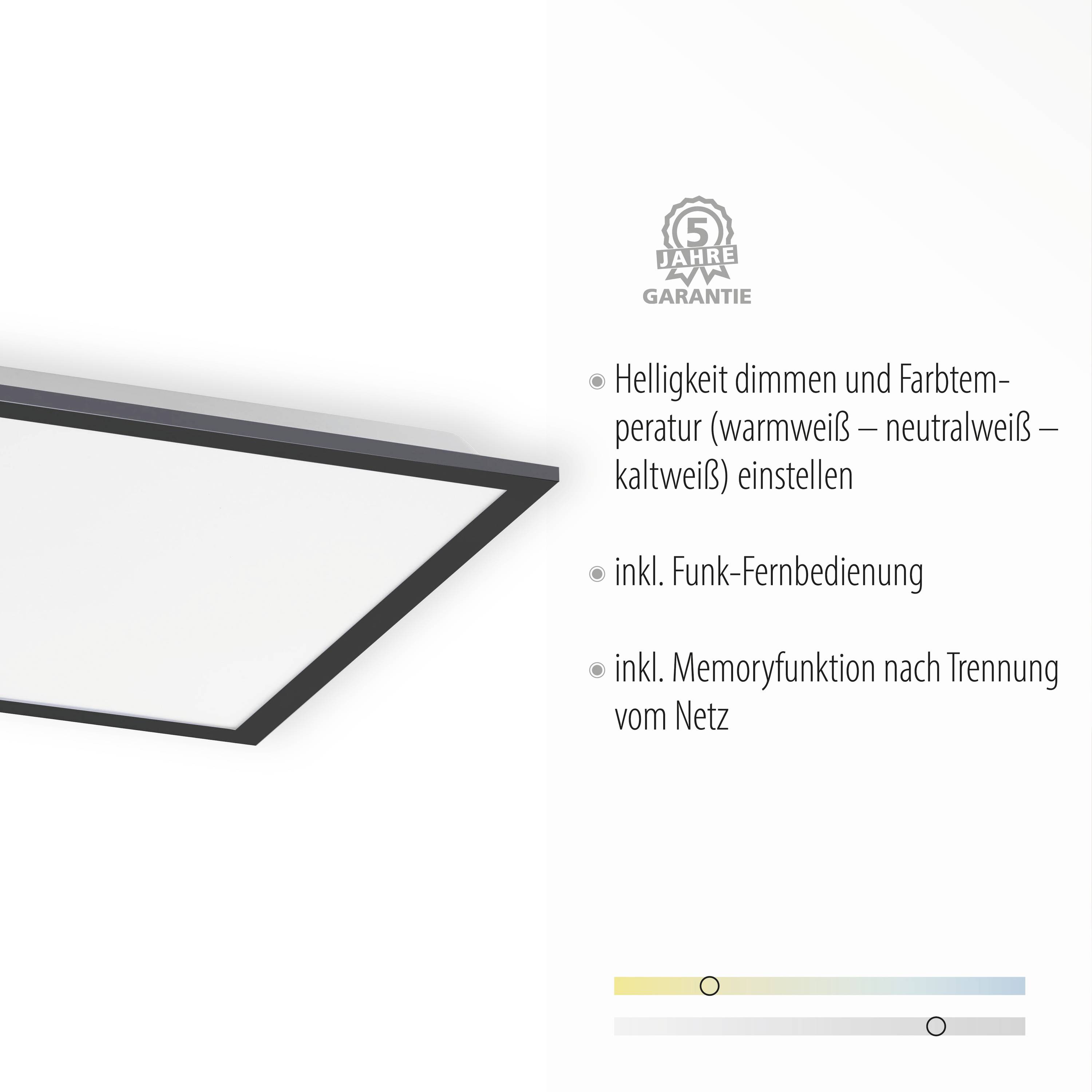 Just Light 14755-18 LED-Deckenleuchte LED 28W Schwarz