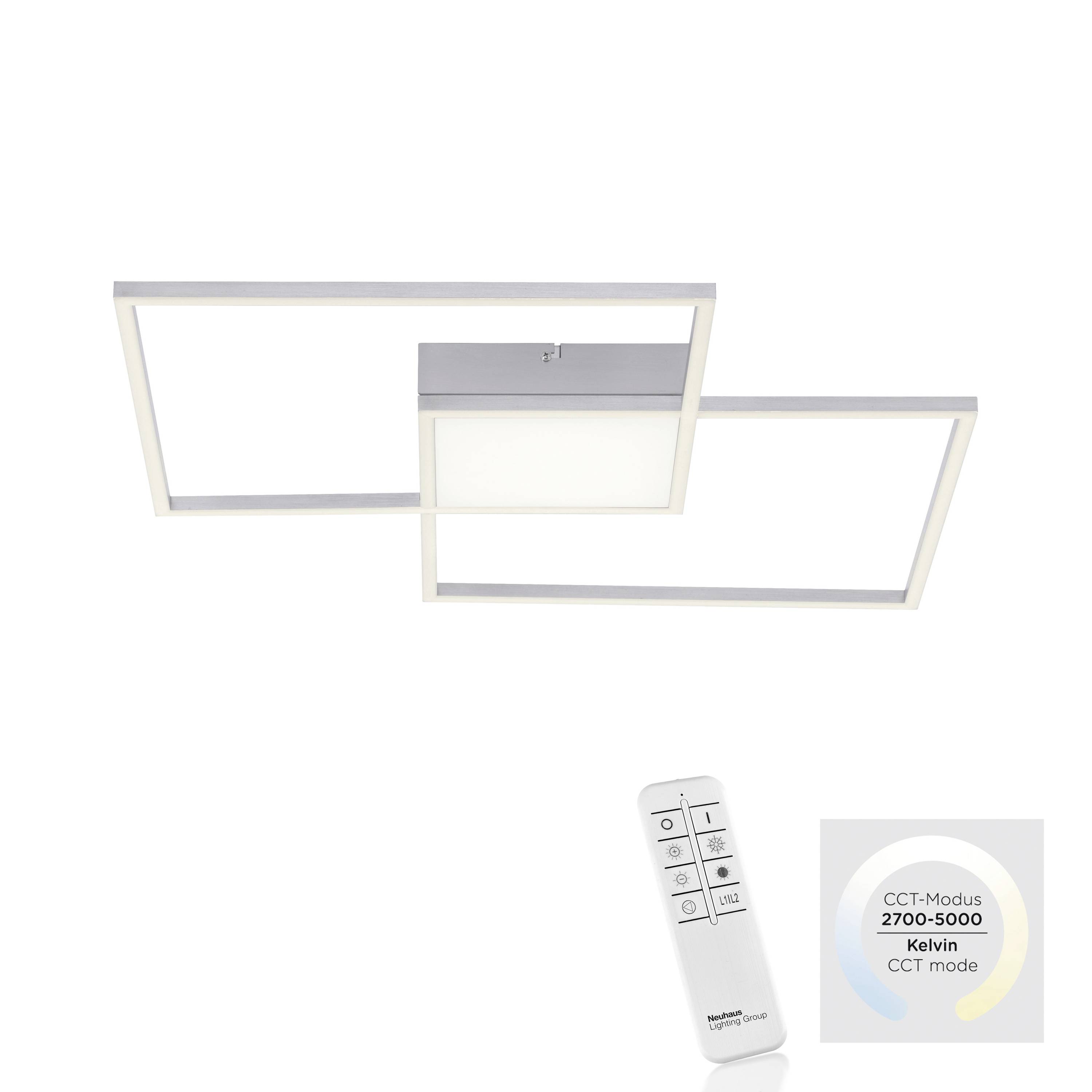 Just Light 14712-55 LED-Deckenleuchte LED 50W Stahl