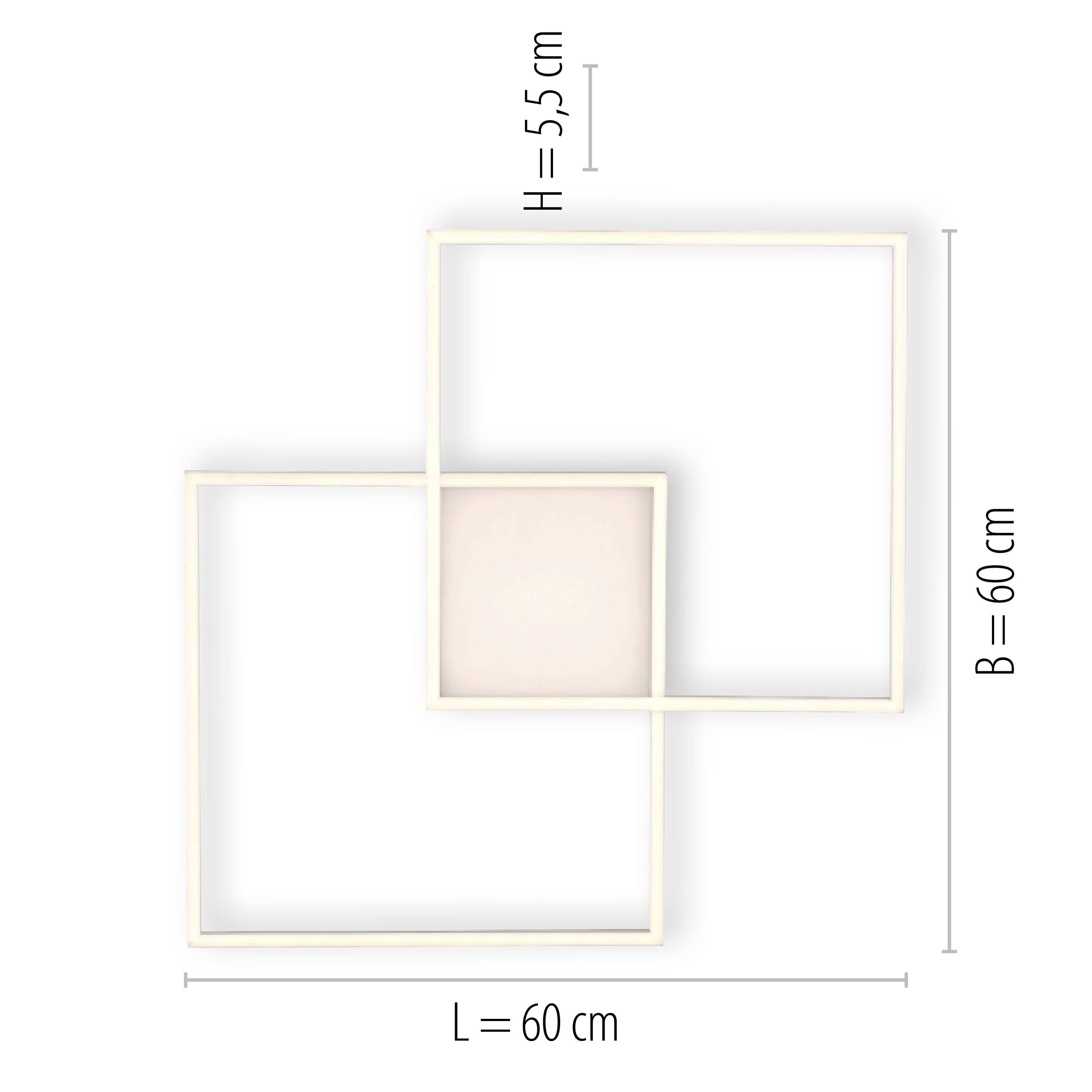 Just Light 14712-55 LED-Deckenleuchte LED 50W Stahl