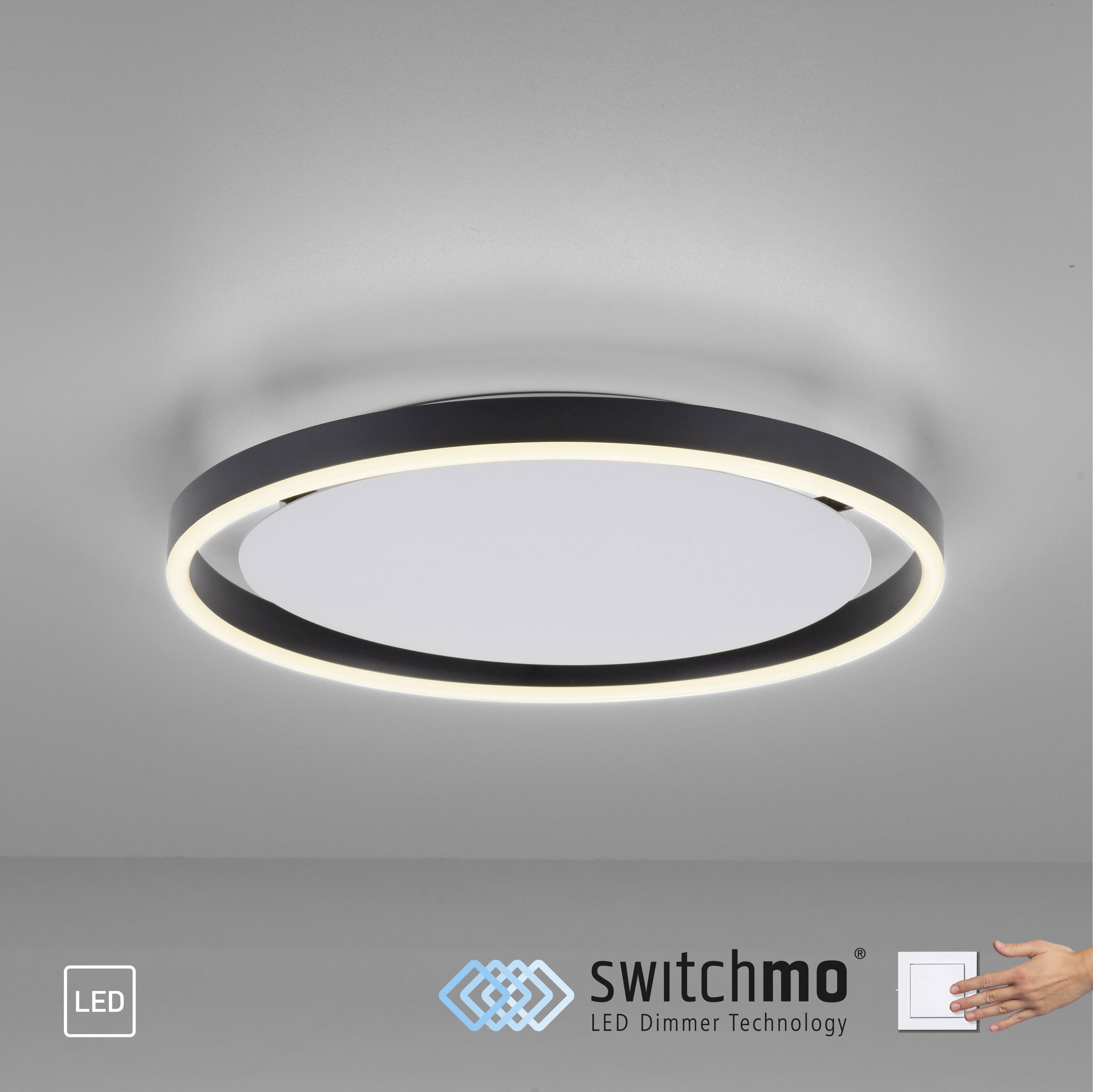 Just Light 15391-13 LED-Deckenleuchte LED 23.5W Anthrazit