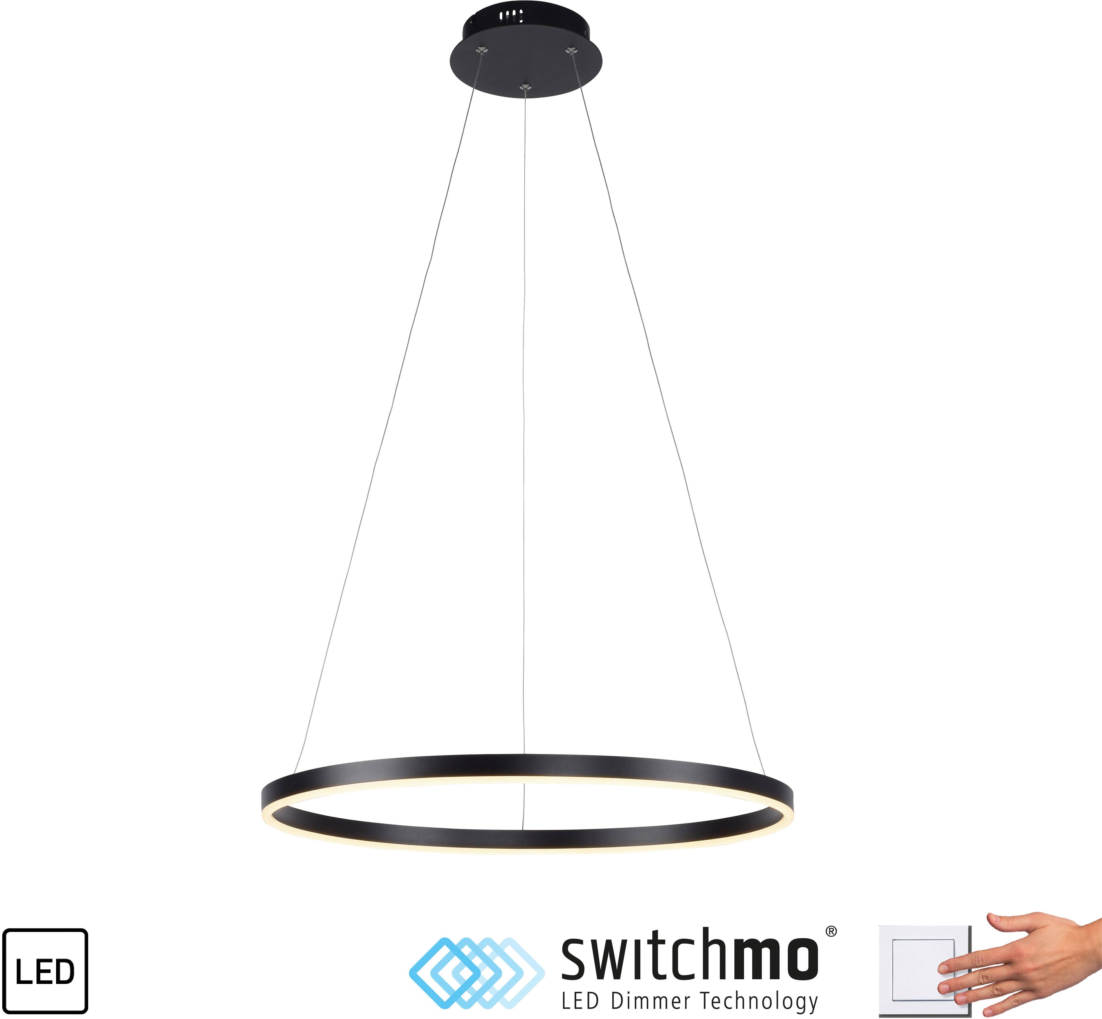 Just Light 15394-13 LED-Pendelleuchte LED 31.5W Anthrazit