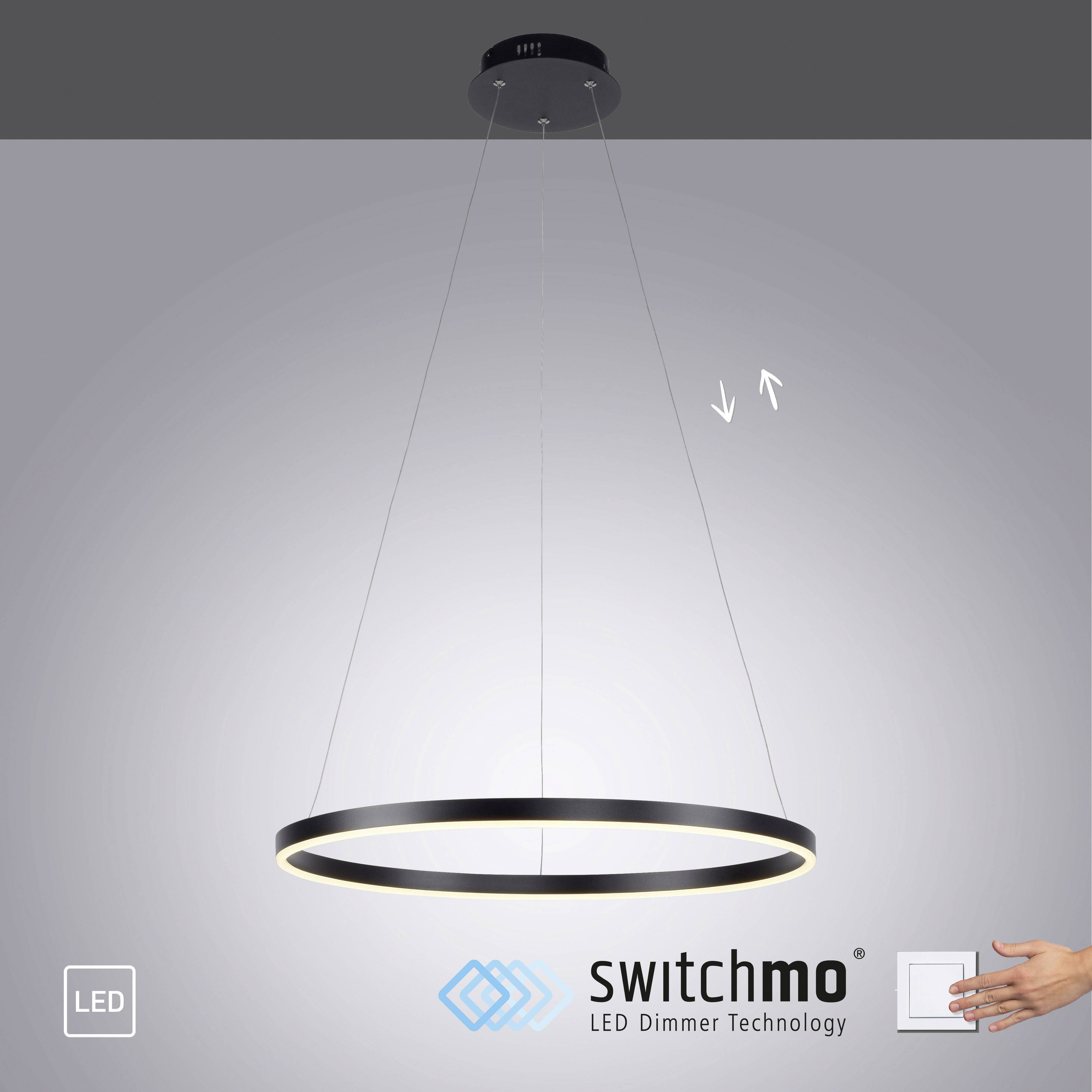 Just Light 15394-13 LED-Pendelleuchte LED 31.5W Anthrazit