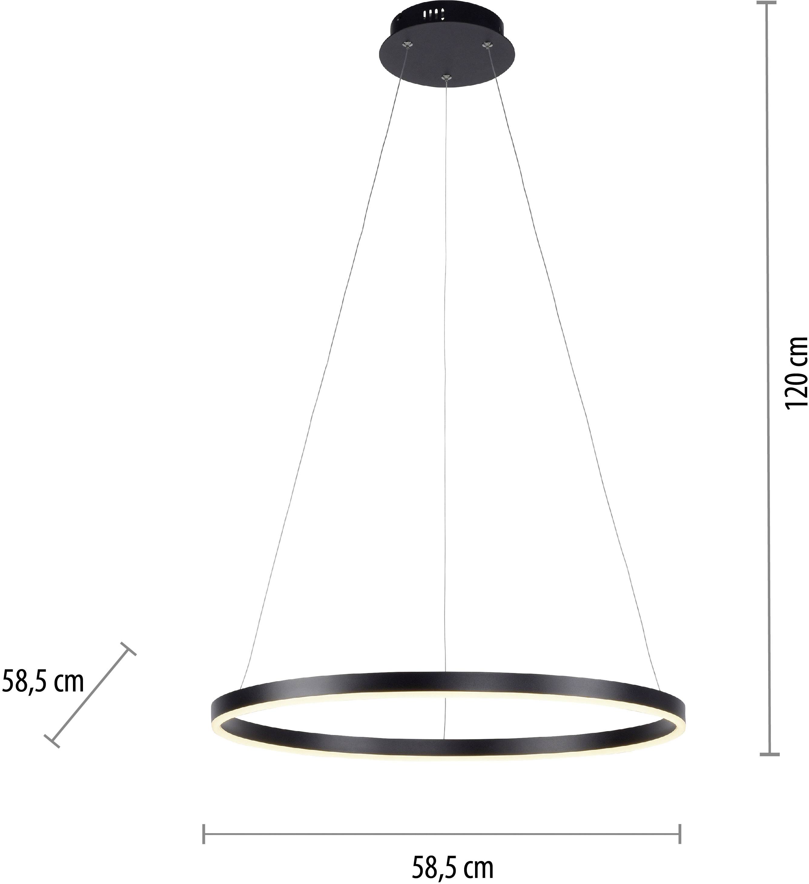 Just Light 15394-13 LED-Pendelleuchte LED 31.5W Anthrazit