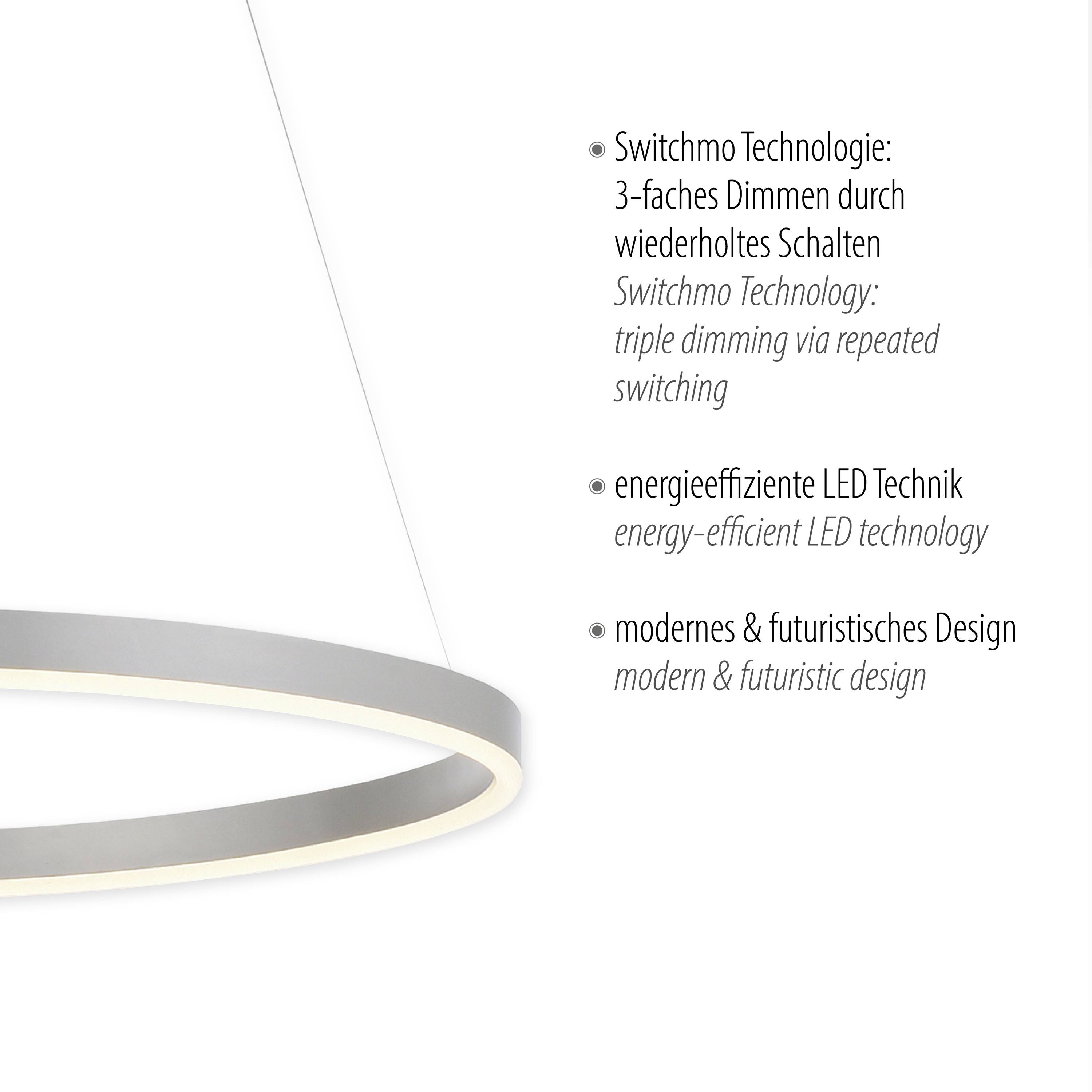 Just Light 15394-95 LED-Pendelleuchte LED 31.5W Aluminium