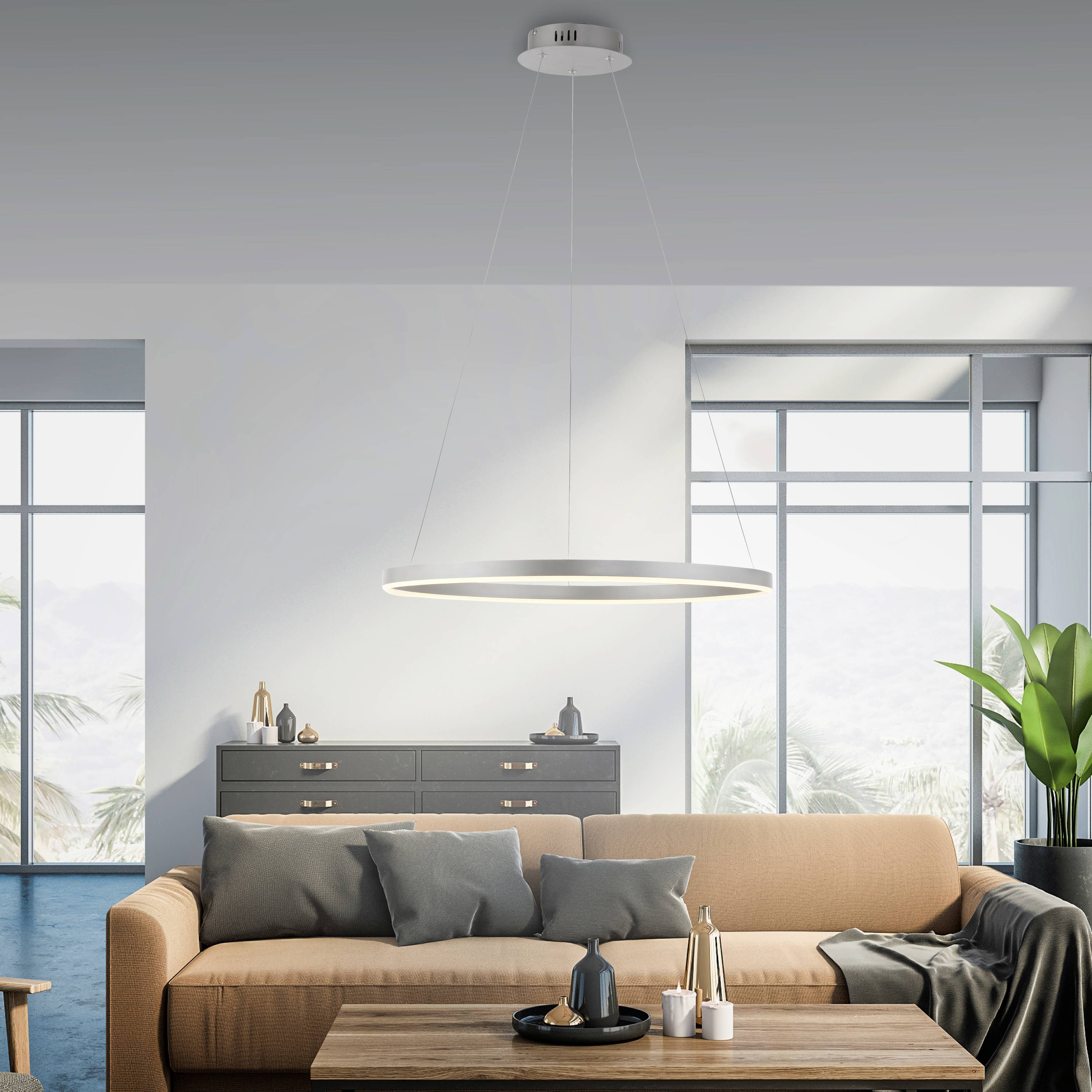 Just Light 15394-95 LED-Pendelleuchte LED 31.5W Aluminium