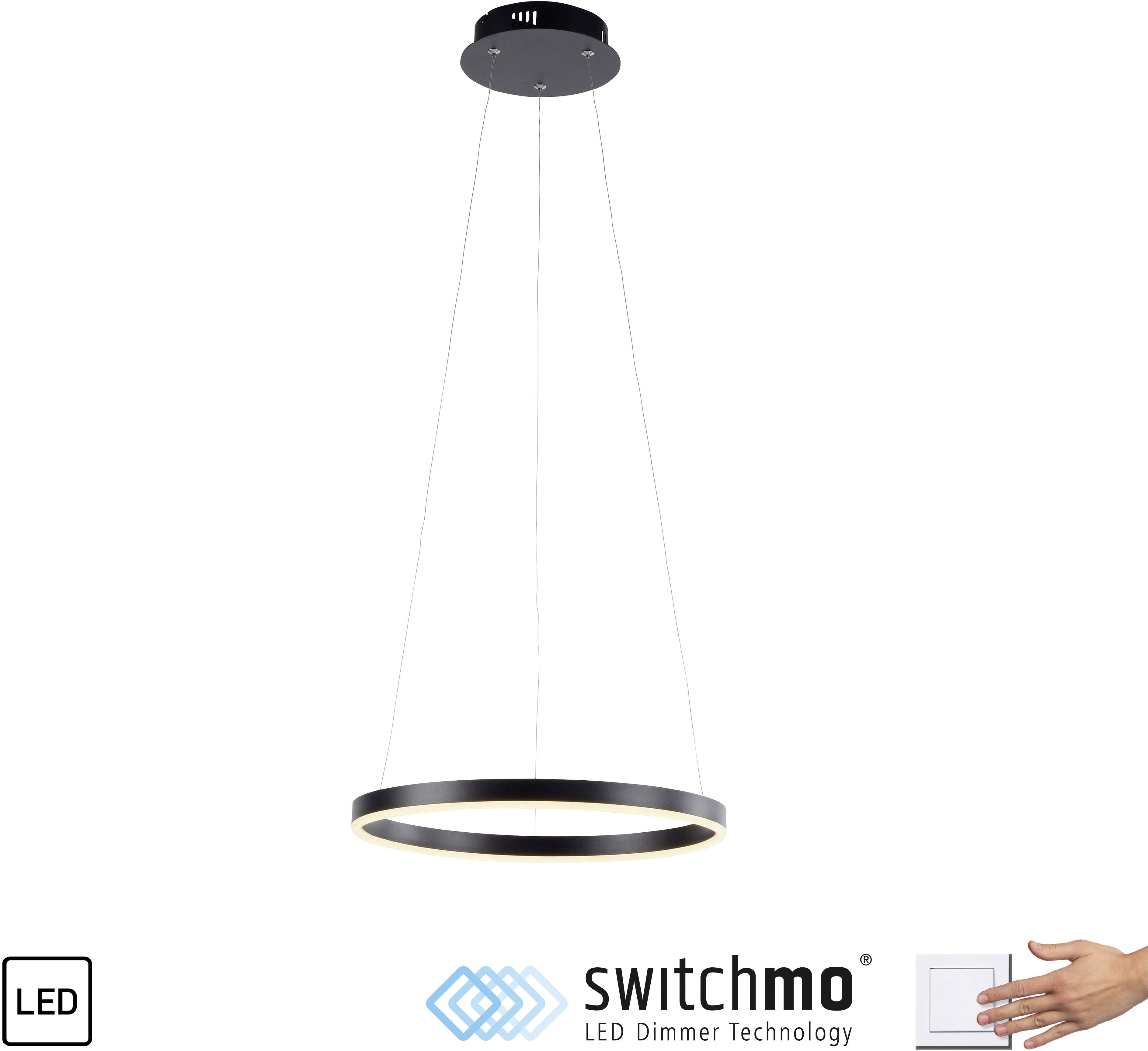 Just Light 15393-13 LED-Pendelleuchte LED 23.5W Anthrazit