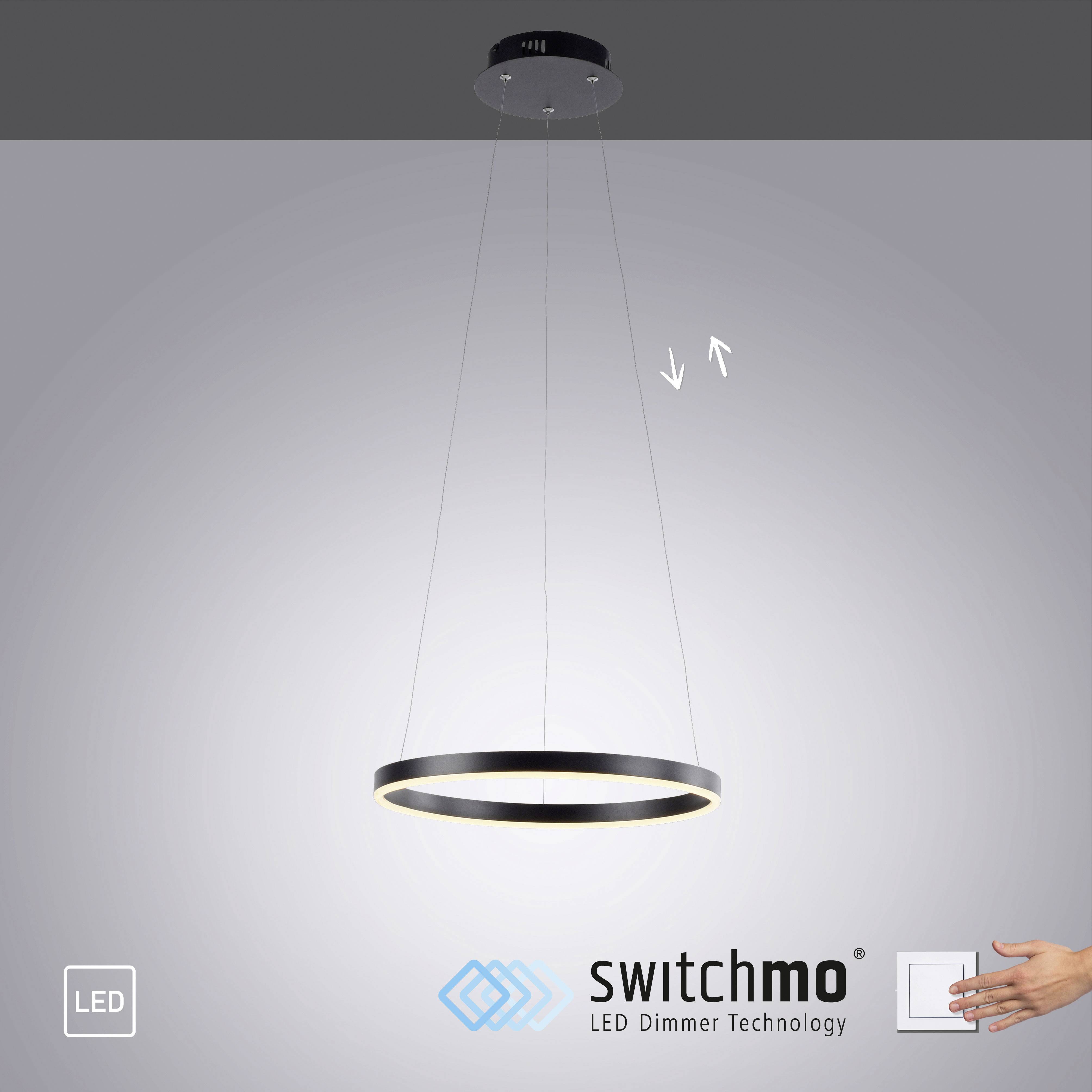 Just Light 15393-13 LED-Pendelleuchte LED 23.5W Anthrazit