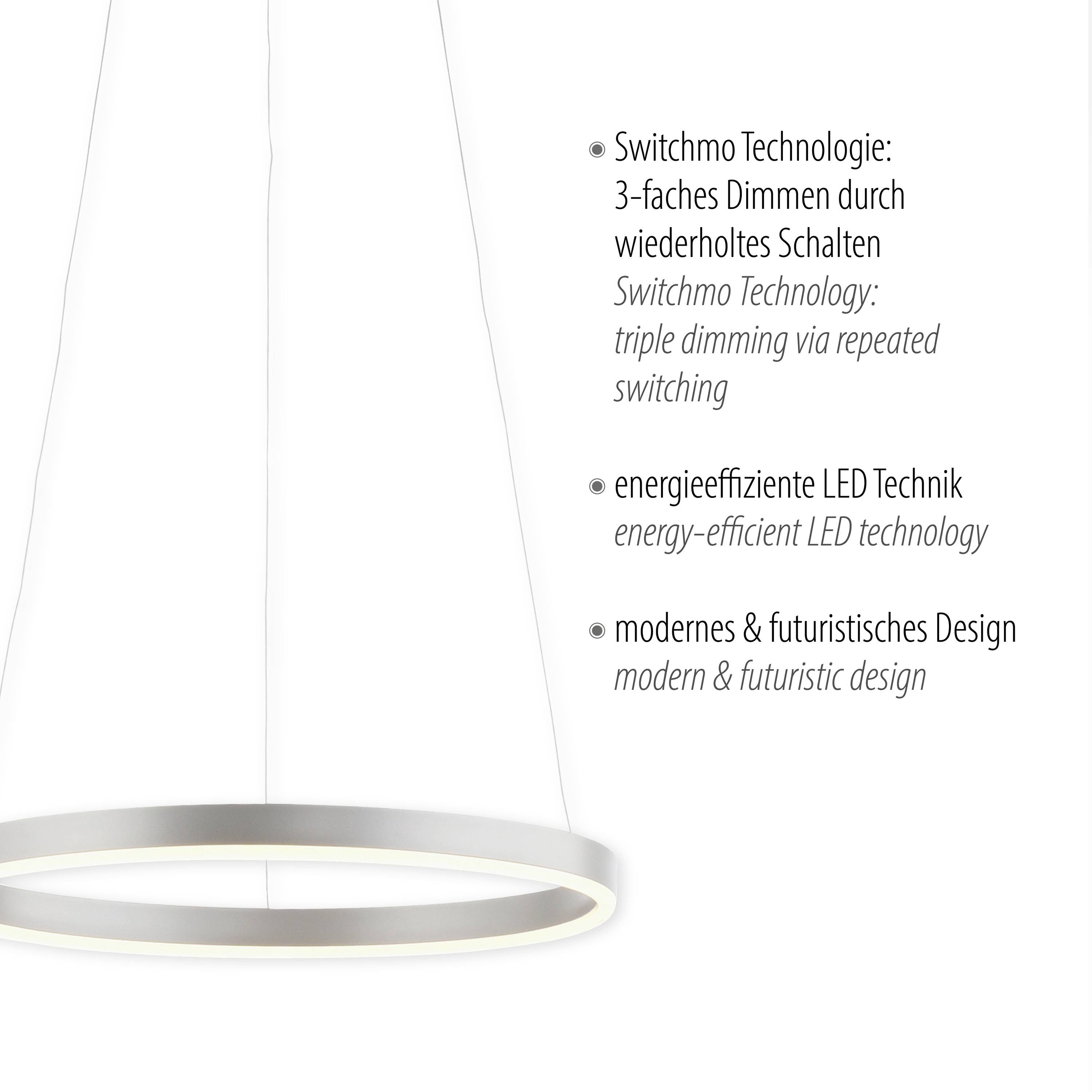 Just Light 15393-95 LED-Pendelleuchte LED 23.5W Aluminium