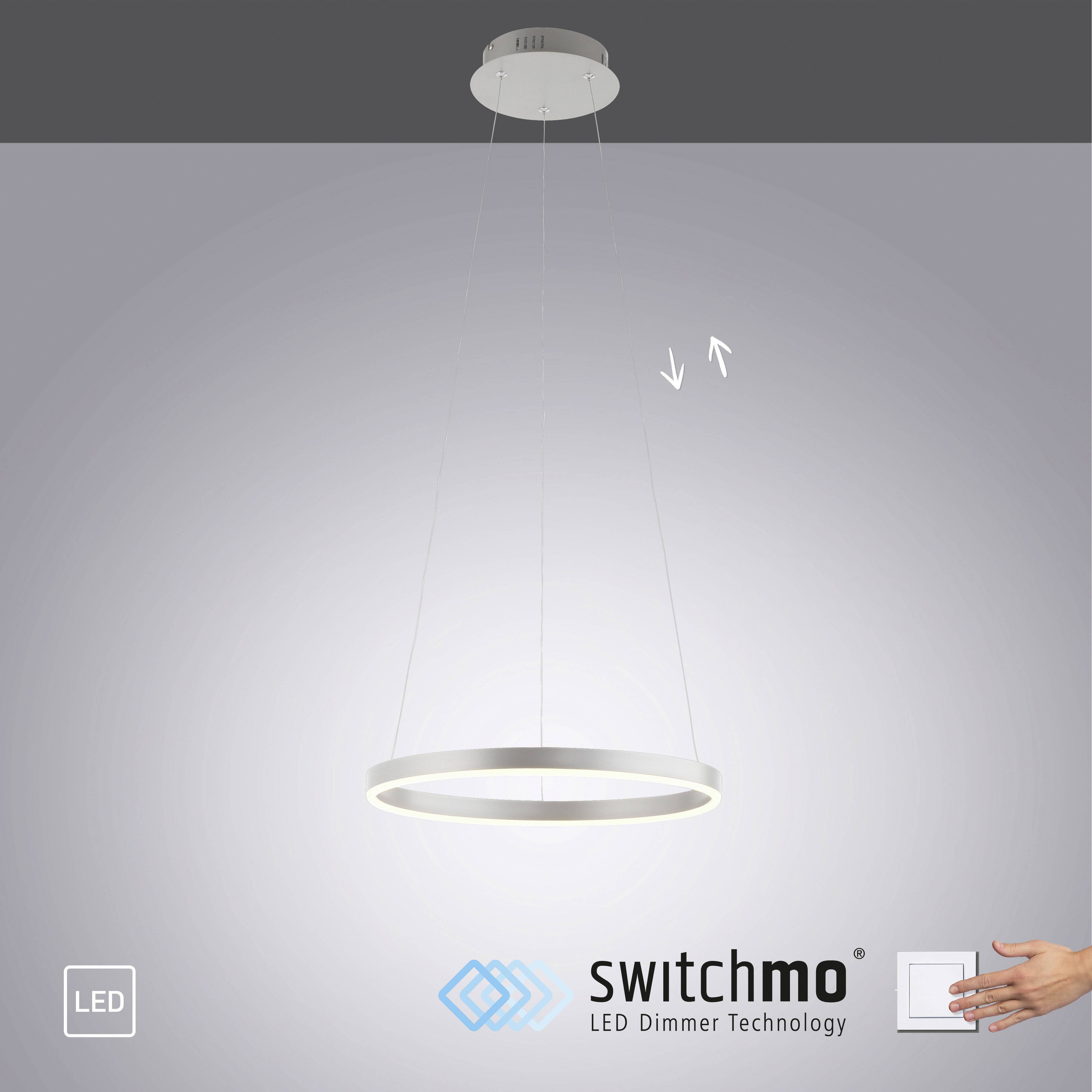 Just Light 15393-95 LED-Pendelleuchte LED 23.5W Aluminium