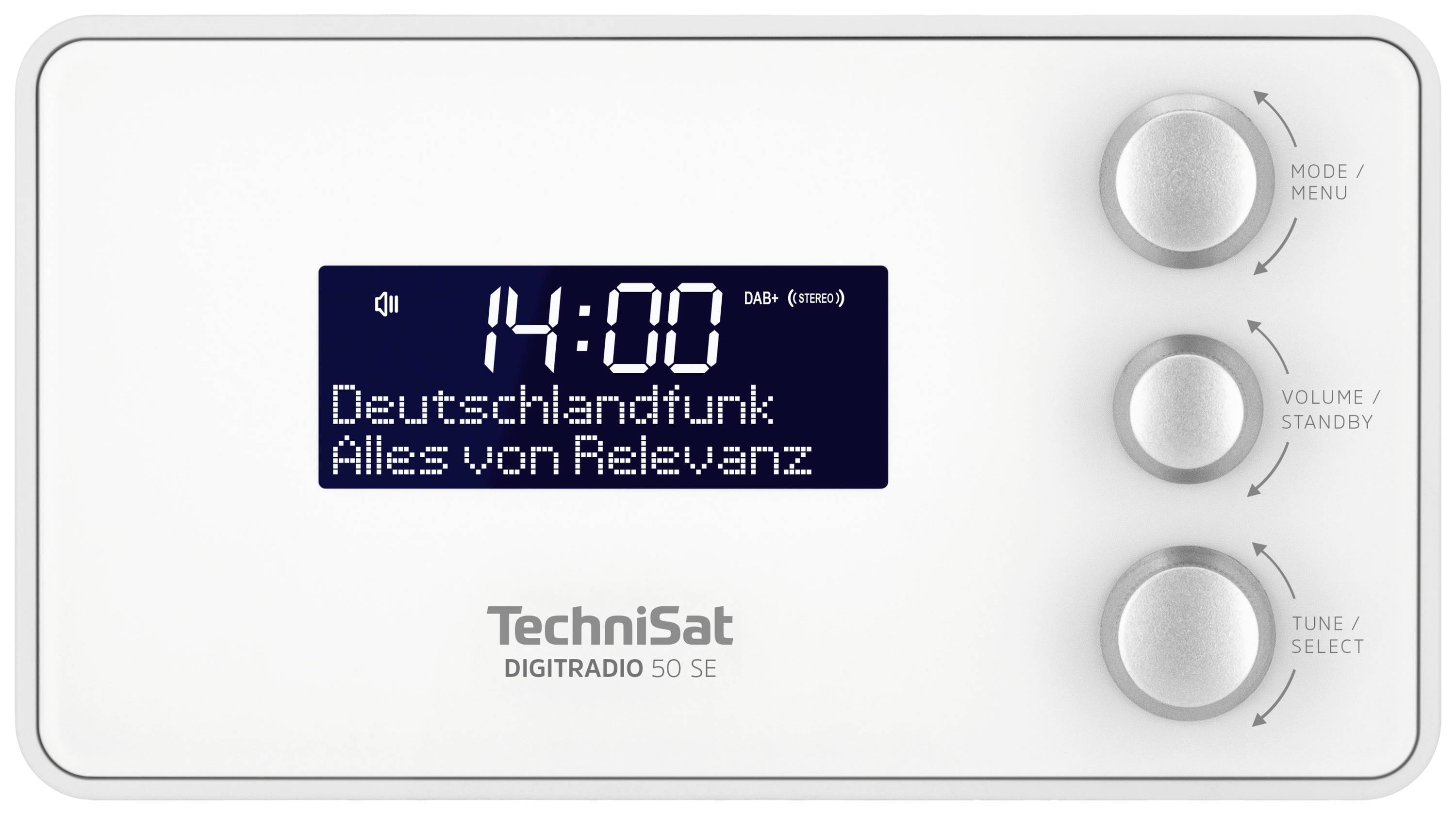 TechniSat DIGITRADIO 50 SE Radiowecker DAB, DAB+, UKW Weckfunktion Weiß