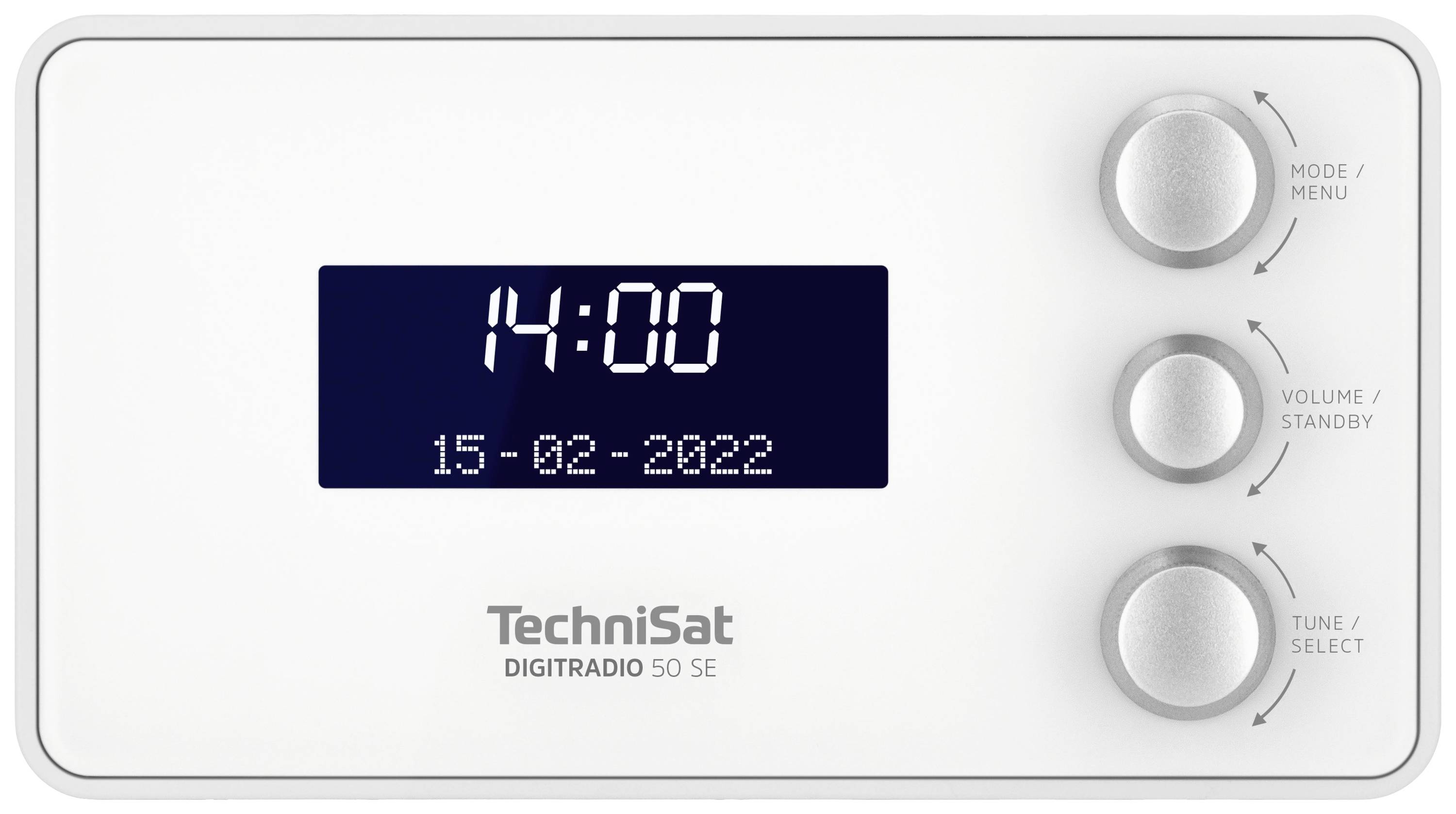 TechniSat DIGITRADIO 50 SE Radiowecker DAB, DAB+, UKW Weckfunktion Weiß