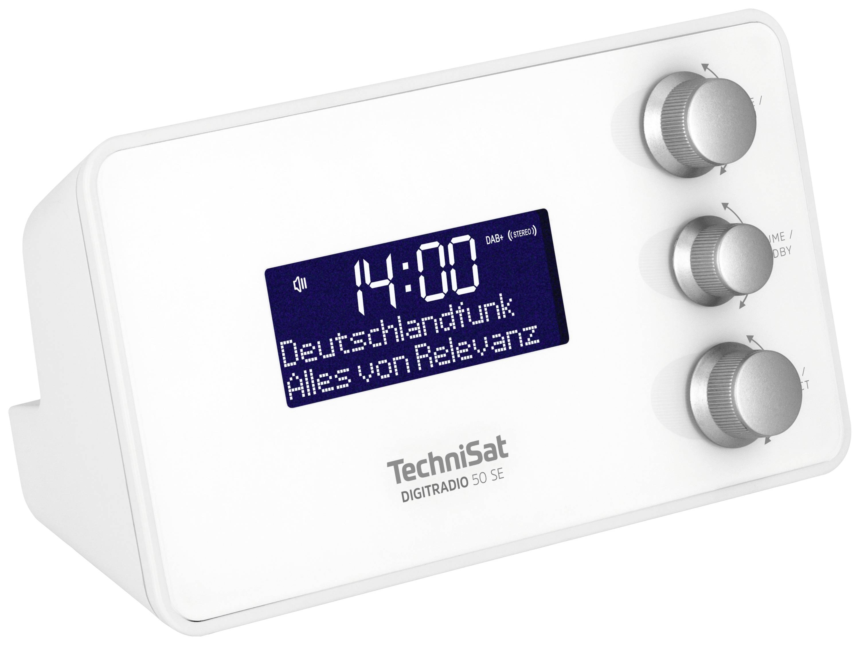 TechniSat DIGITRADIO 50 SE Radiowecker DAB, DAB+, UKW Weckfunktion Weiß