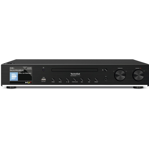TechniSat DIGITRADIO 143 CD Radio-Adapter DAB, DAB+, Internet, UKW AUX, Bluetooth®, CD, USB, WLAN, Internetradio Inkl