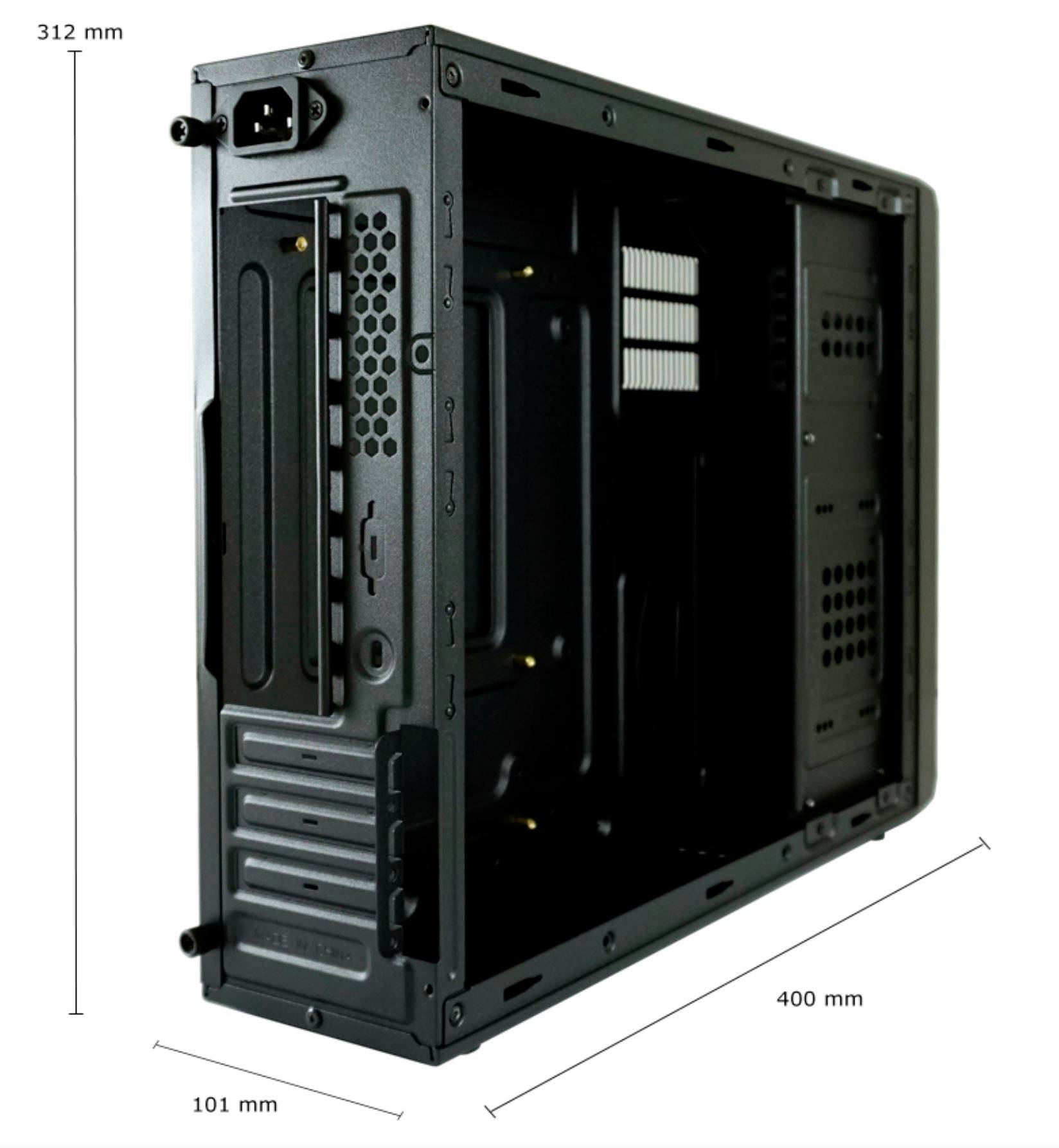 LC Power 1404MB Micro-Tower PC-Gehäuse Schwarz