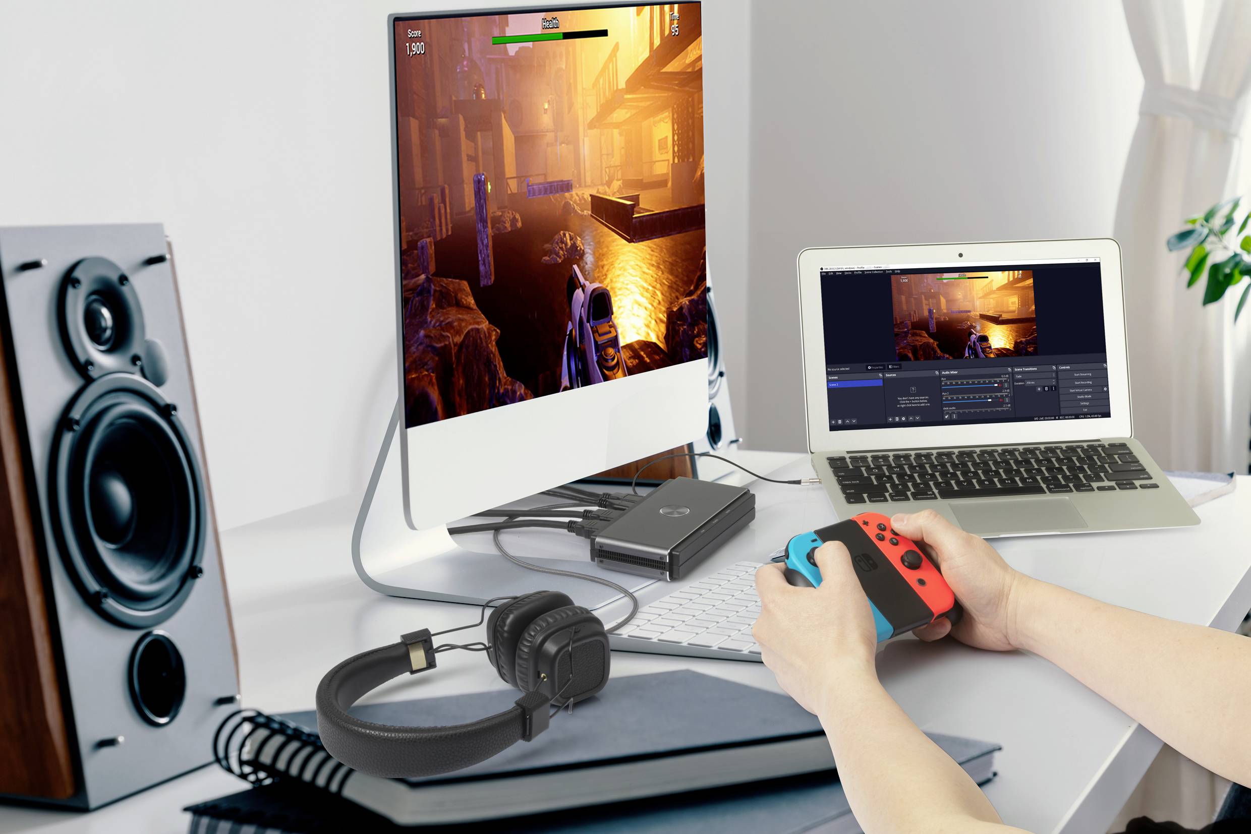 Renkforce RF-HVC-400 1 Port Video Capture System USB HD-Aufzeichnung, Livestream-Funktion