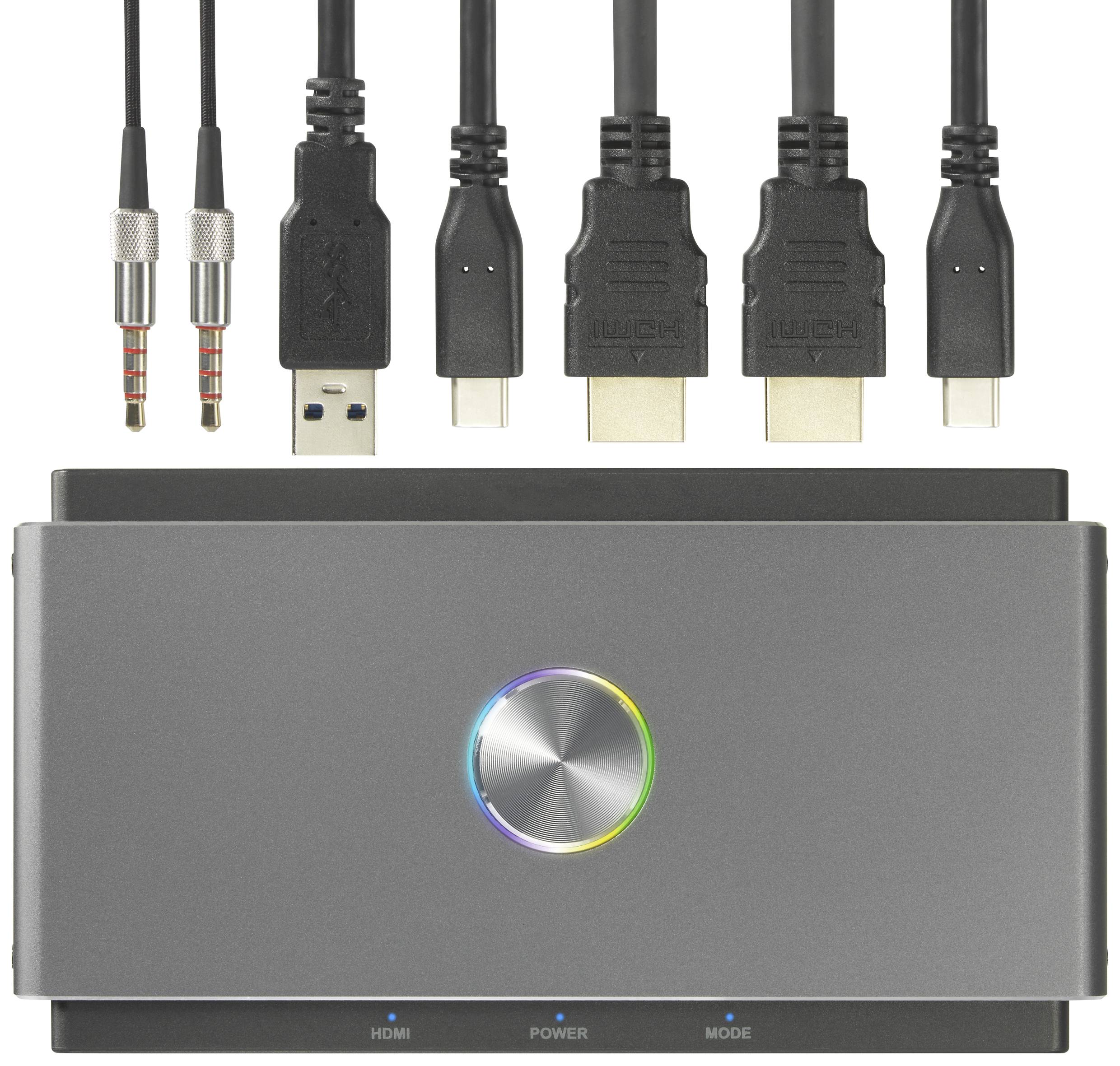 Renkforce RF-HVC-400 1 Port Video Capture System USB HD-Aufzeichnung, Livestream-Funktion