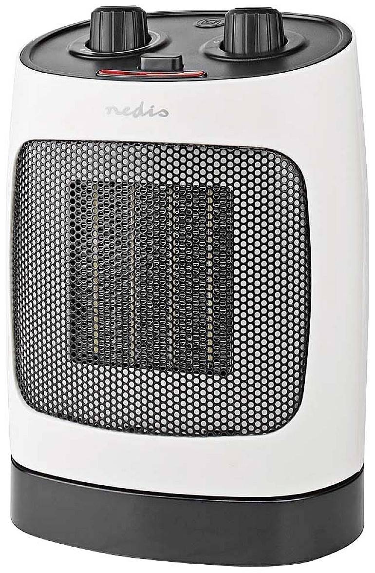 Nedis HTFA19WT Keramik-Heizlüfter HTFA19WT 20 m² Weiß, Grau