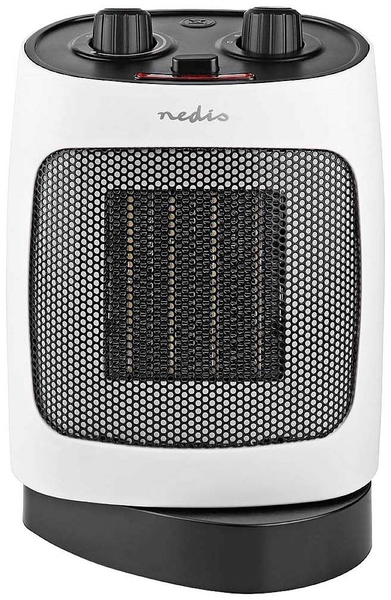 Nedis HTFA19WT Keramik-Heizlüfter HTFA19WT 20 m² Weiß, Grau