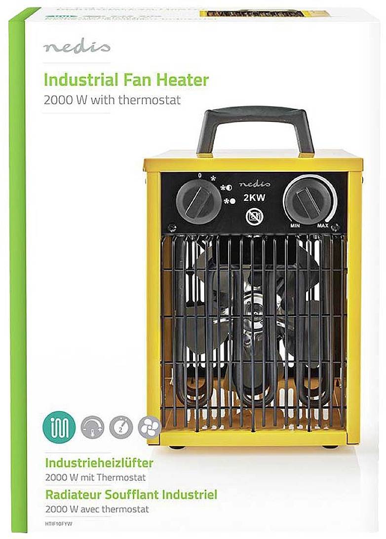 Nedis HTIF10FYW HTIF10FYW Bauheizer 2000W Gelb