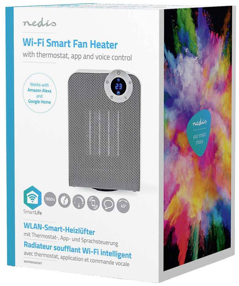 Nedis WIFIFNH20CWT Keramik-Heizlüfter WIFIFNH20CWT Weiß