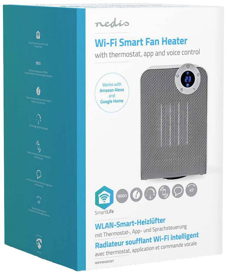 Nedis WIFIFNH20CWT Keramik-Heizlüfter WIFIFNH20CWT Weiß