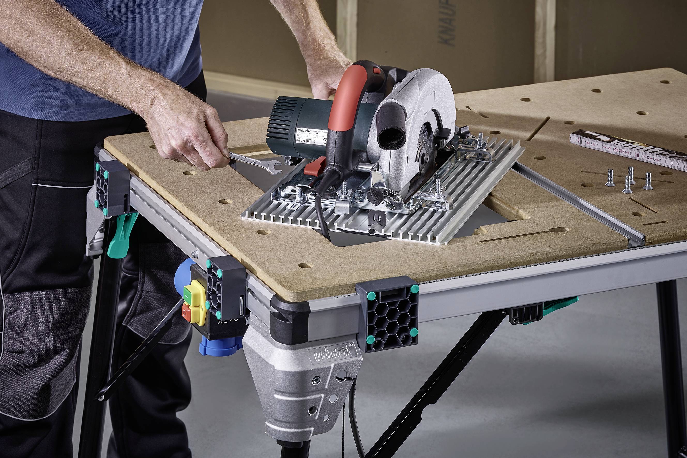 Wolfcraft 6899000 Maschinenplatte für MASTER cut 2600 2.3kg Silber