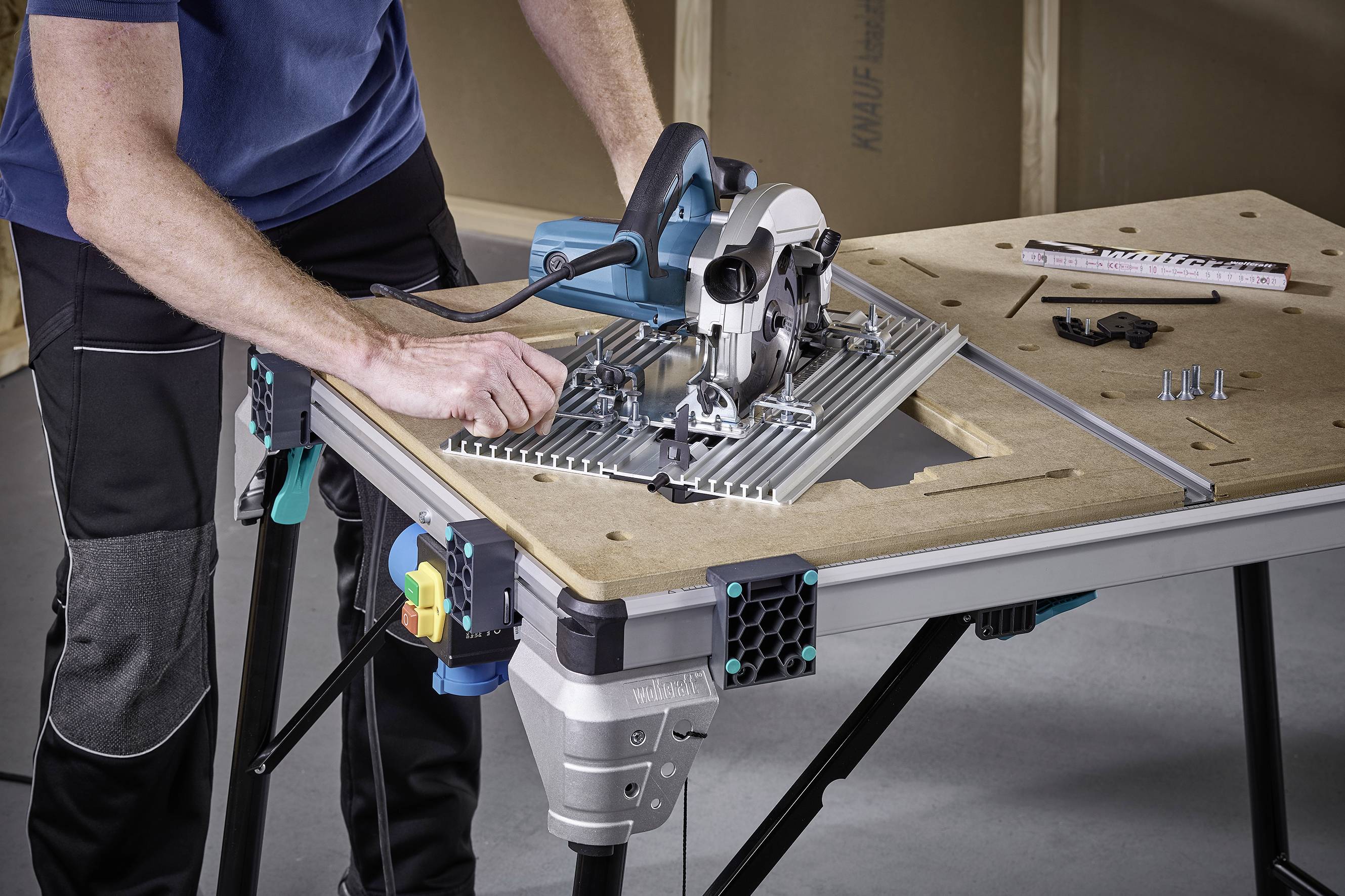 Wolfcraft 6899000 Maschinenplatte für MASTER cut 2600 2.3kg Silber