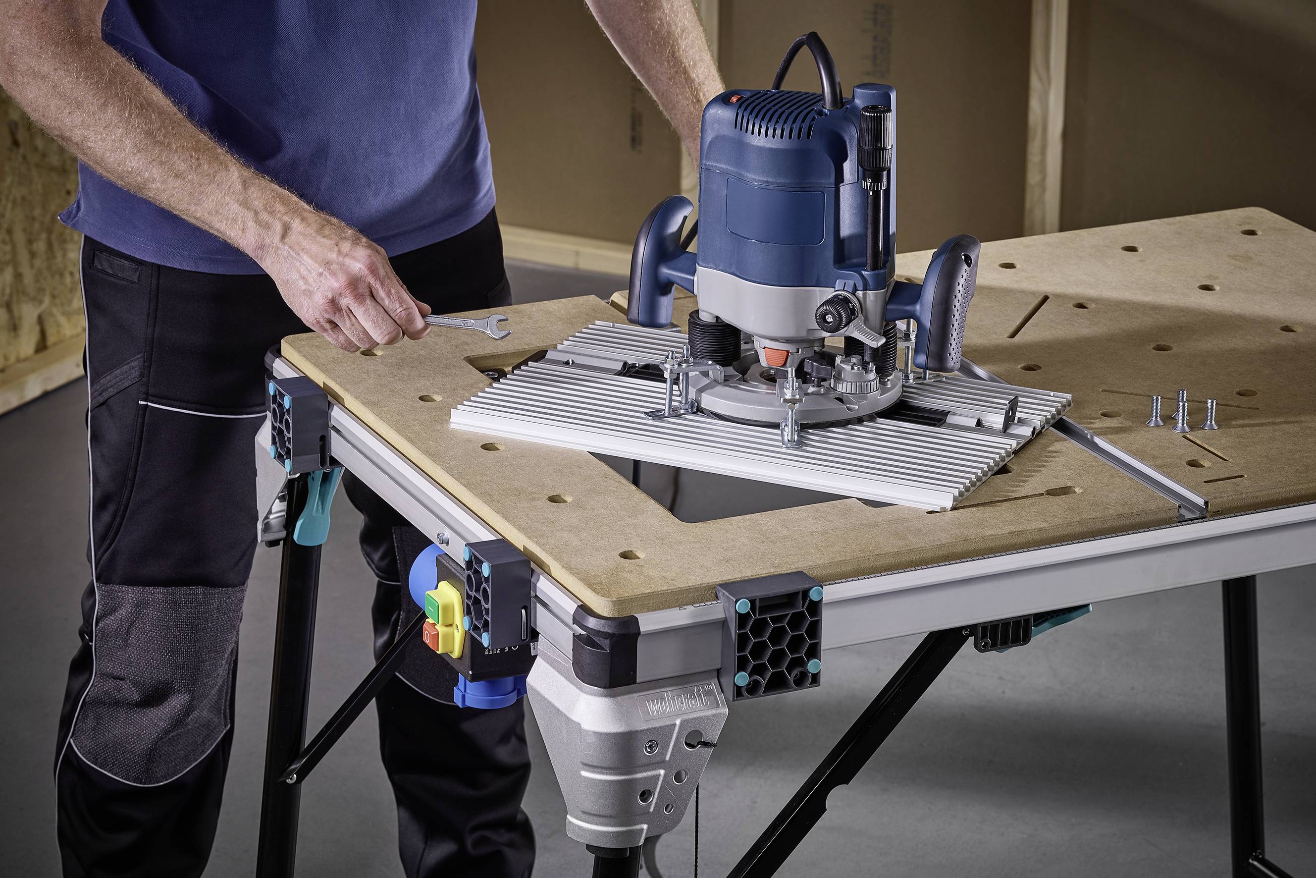 Wolfcraft 6899000 Maschinenplatte für MASTER cut 2600 2.3kg Silber