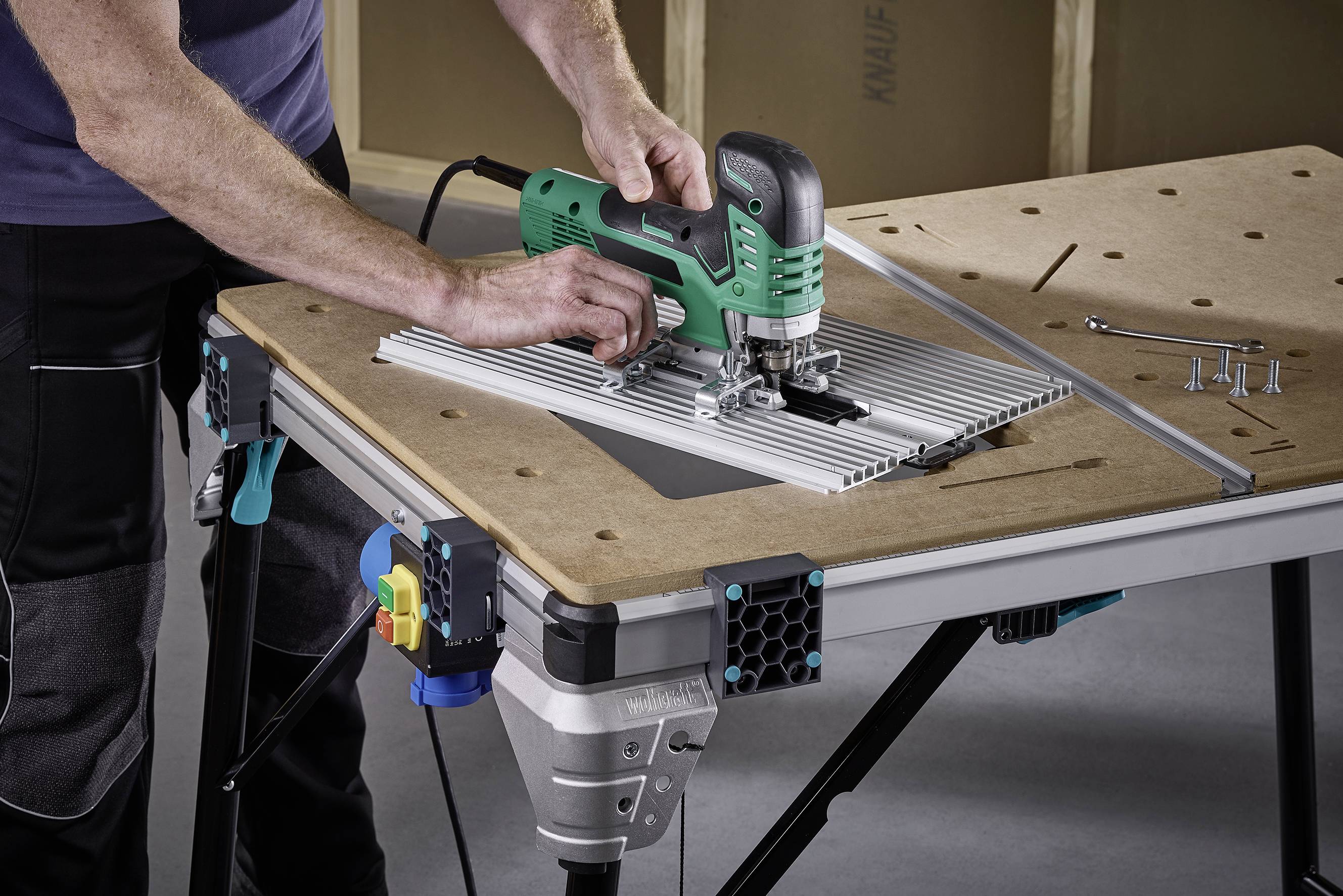 Wolfcraft 6899000 Maschinenplatte für MASTER cut 2600 2.3kg Silber