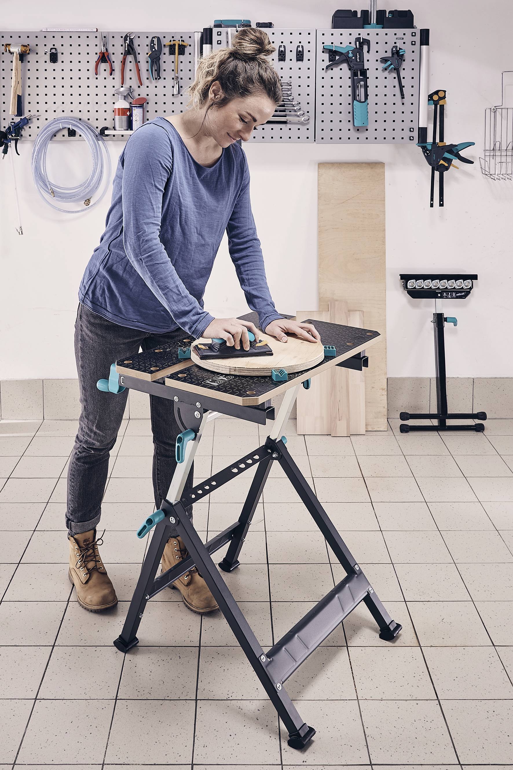 Wolfcraft 6870000 Spann- und Arbeitstisch MASTER 650 ERGO 13.1kg