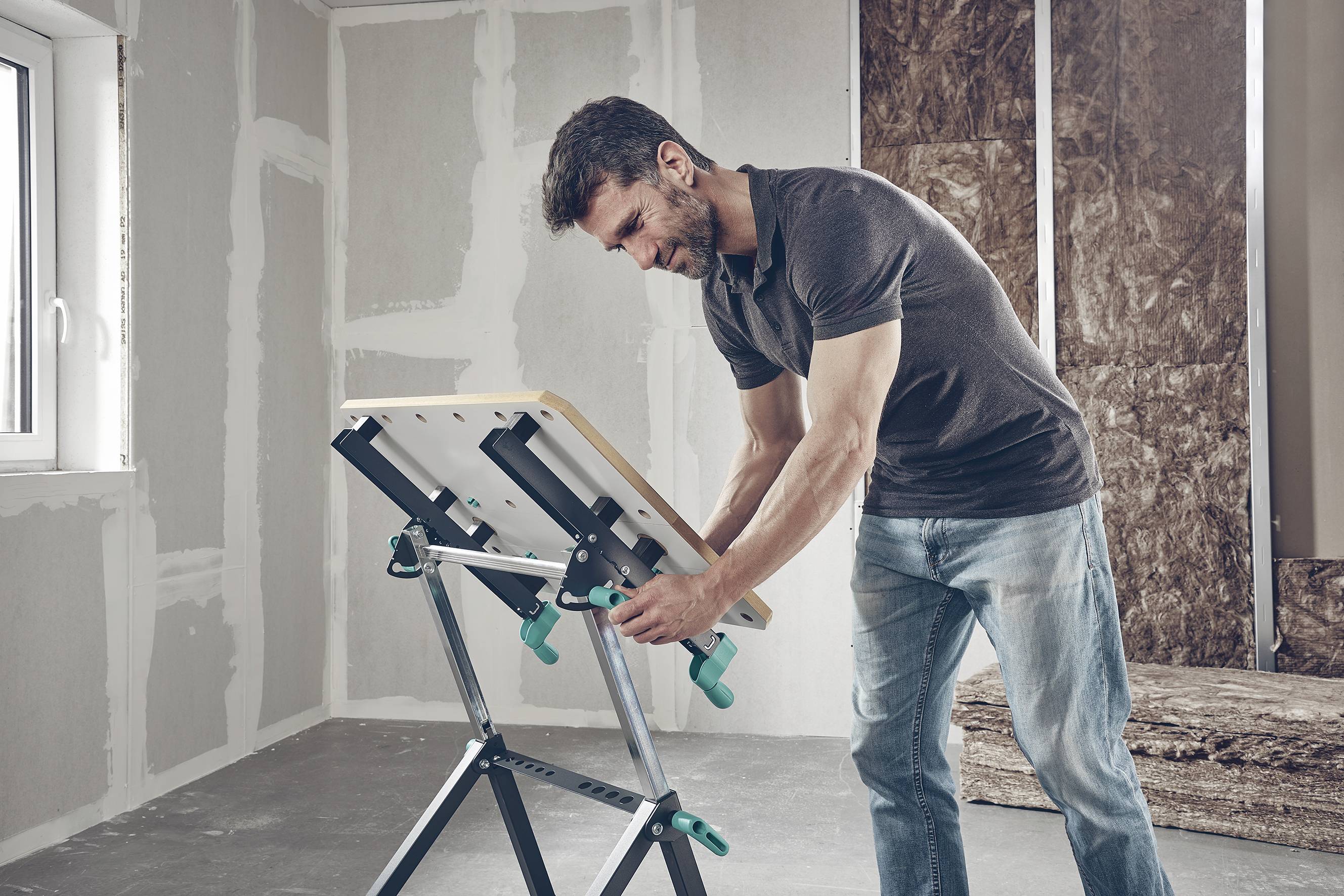 Wolfcraft 6870000 Spann- und Arbeitstisch MASTER 650 ERGO 13.1kg