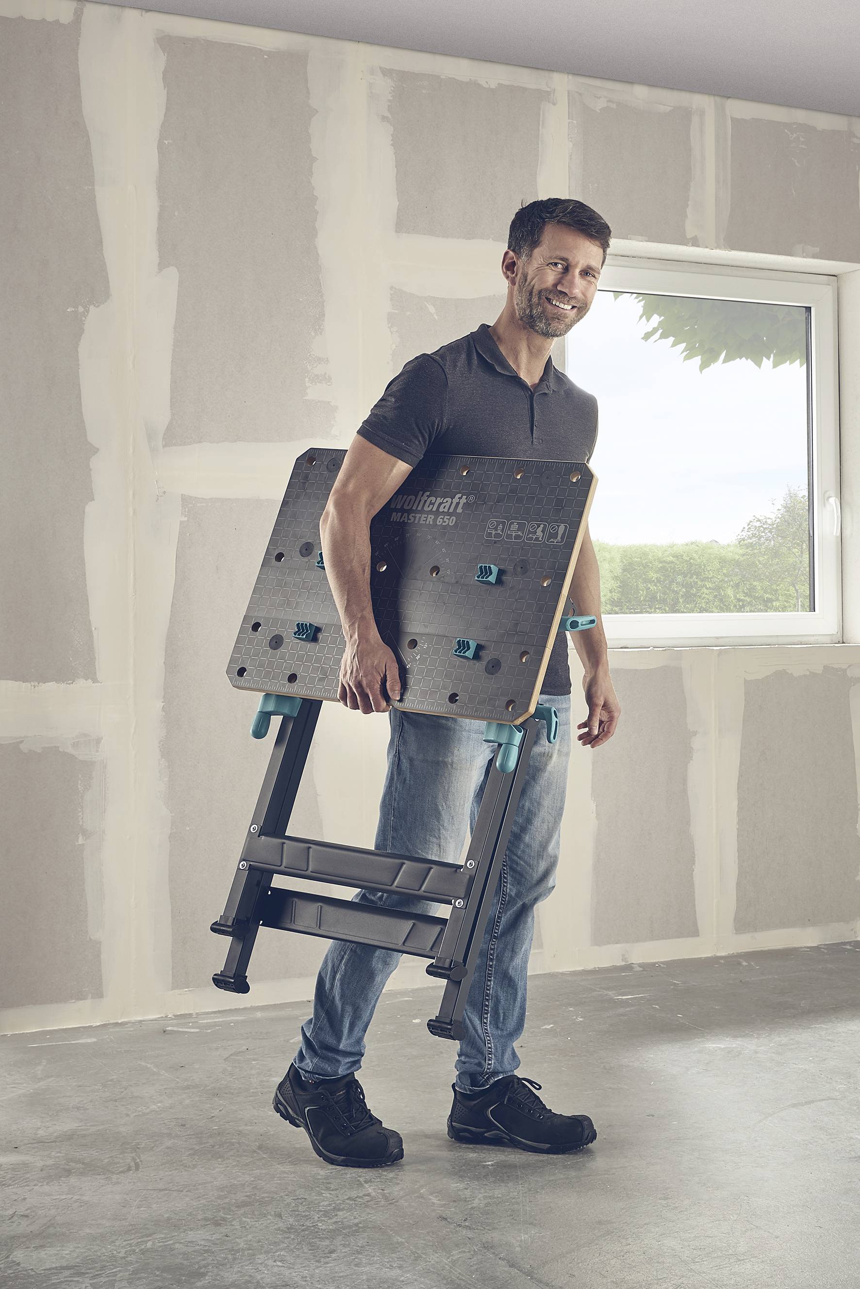 Wolfcraft 6870000 Spann- und Arbeitstisch MASTER 650 ERGO 13.1kg