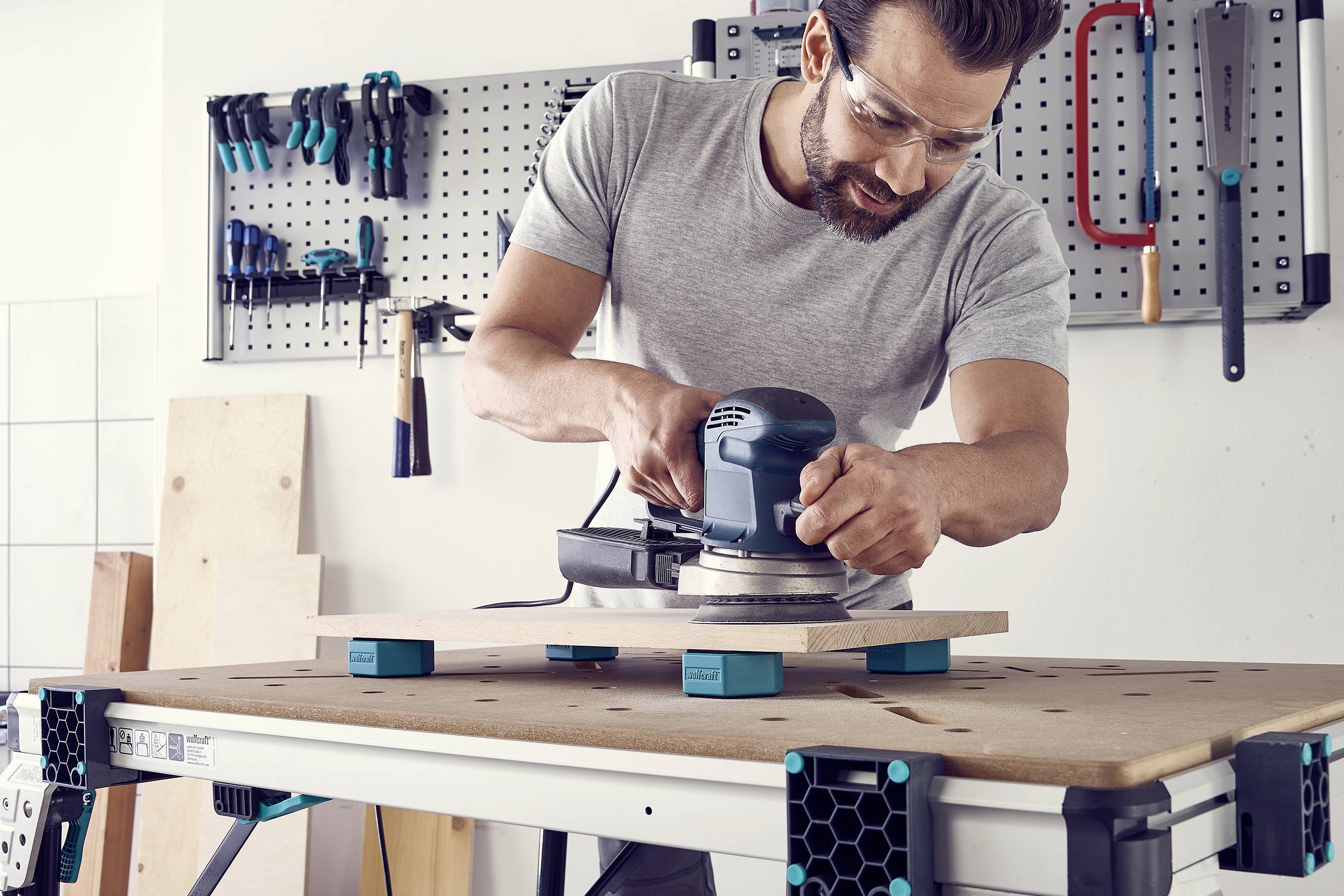 Wolfcraft 6892000 4 Multifunktionale Werkstückauflagen Werkstückauflage